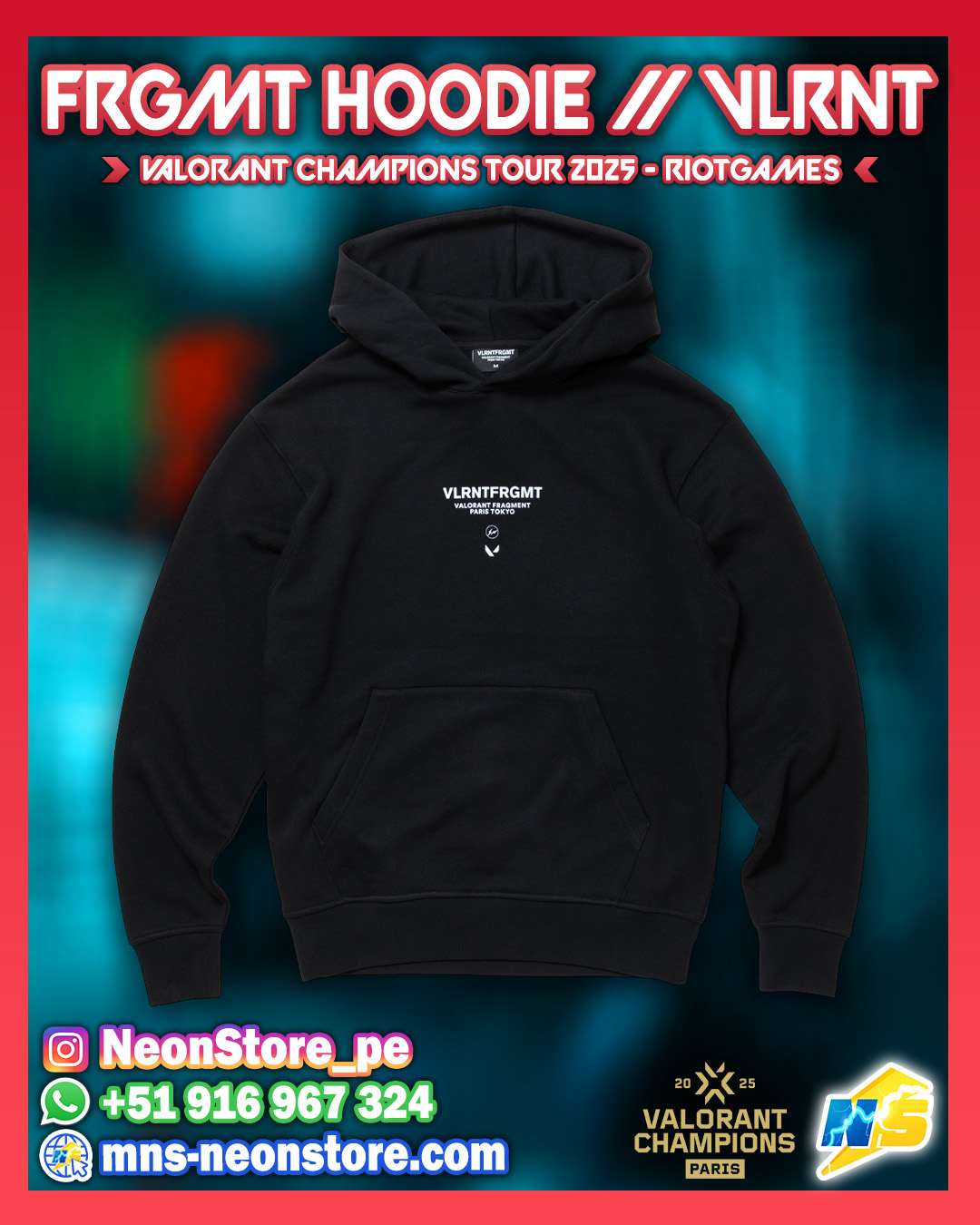 FRGMT Hoodie // VLRNT Champions 2025 RiotGames VALORANT ⚡