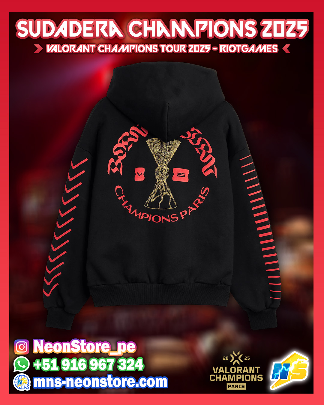 Sudadera Champions 2025 RiotGames VALORANT ⚡