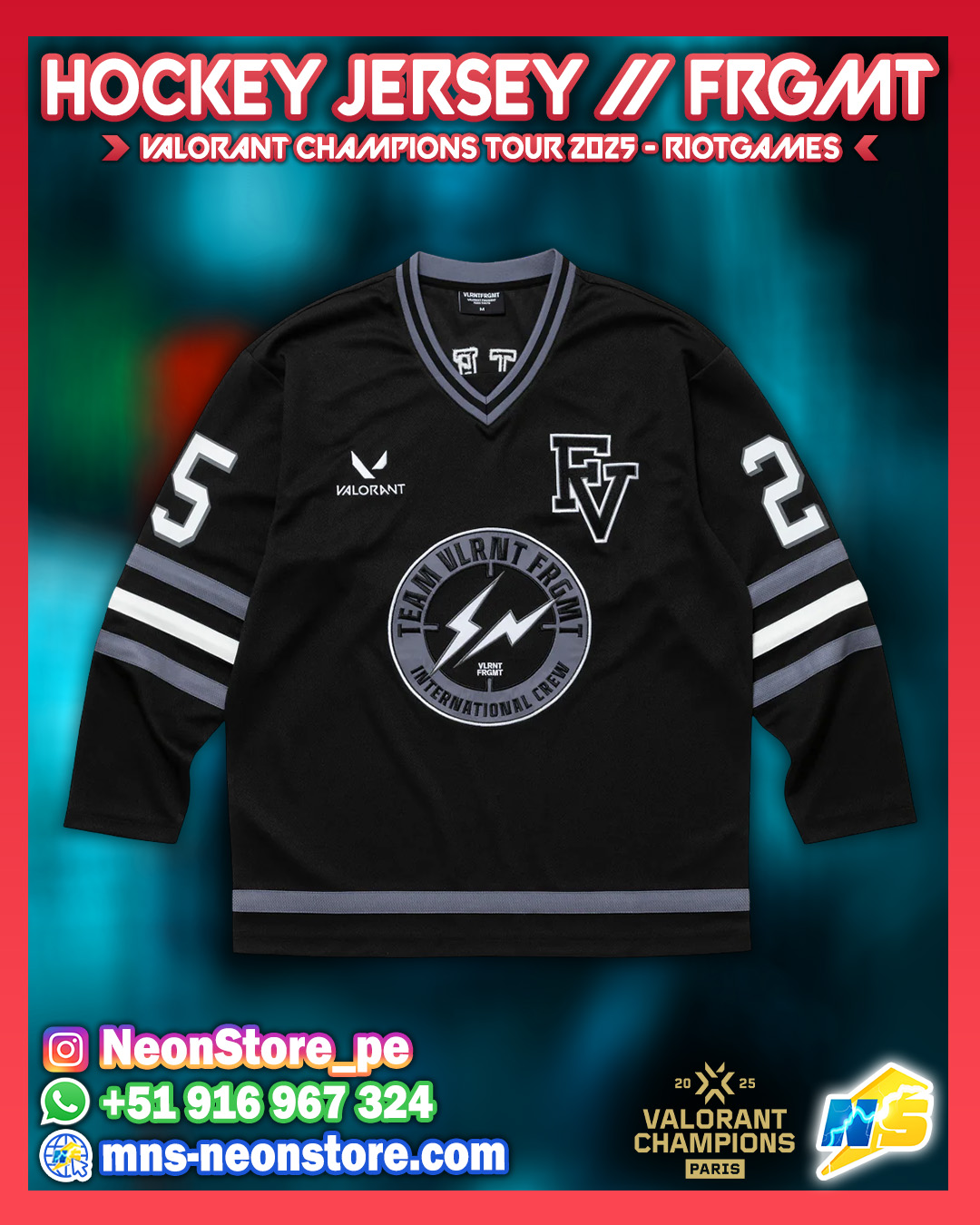 Hockey Jersey // FRGMT Champions 2025 RiotGames VALORANT ⚡