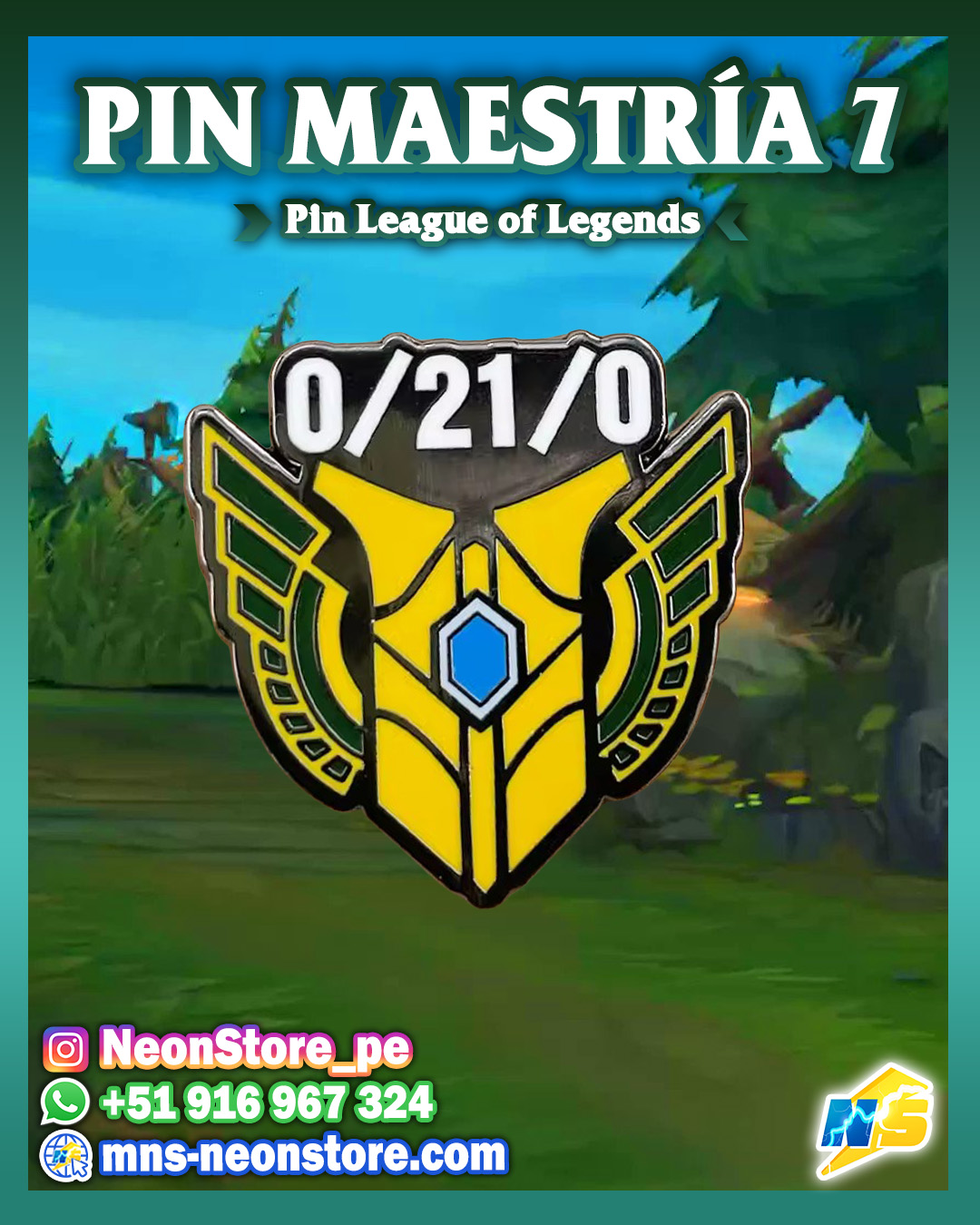 ⚡ Pin Maestría 7 League of Legends ⚡