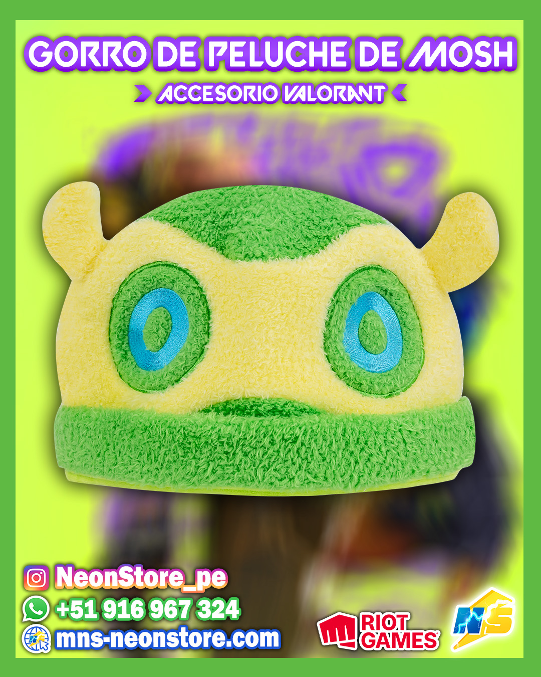 Gorro de peluche de Mosh ⚡
