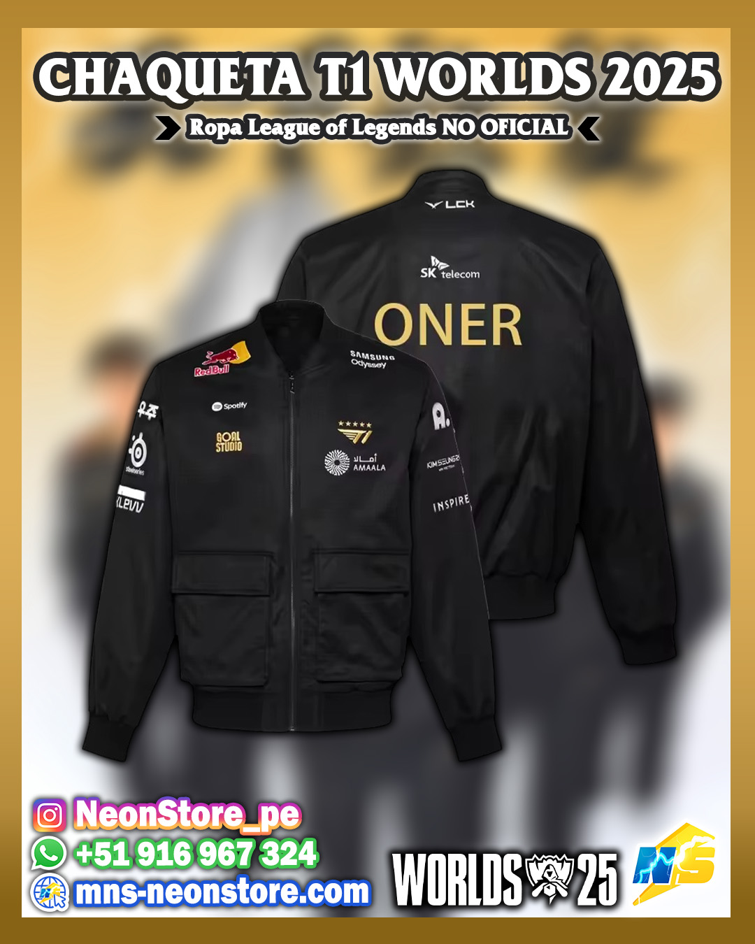 Chaqueta T1 WORLDS 2025 - LEAGUE OF LEGENDS