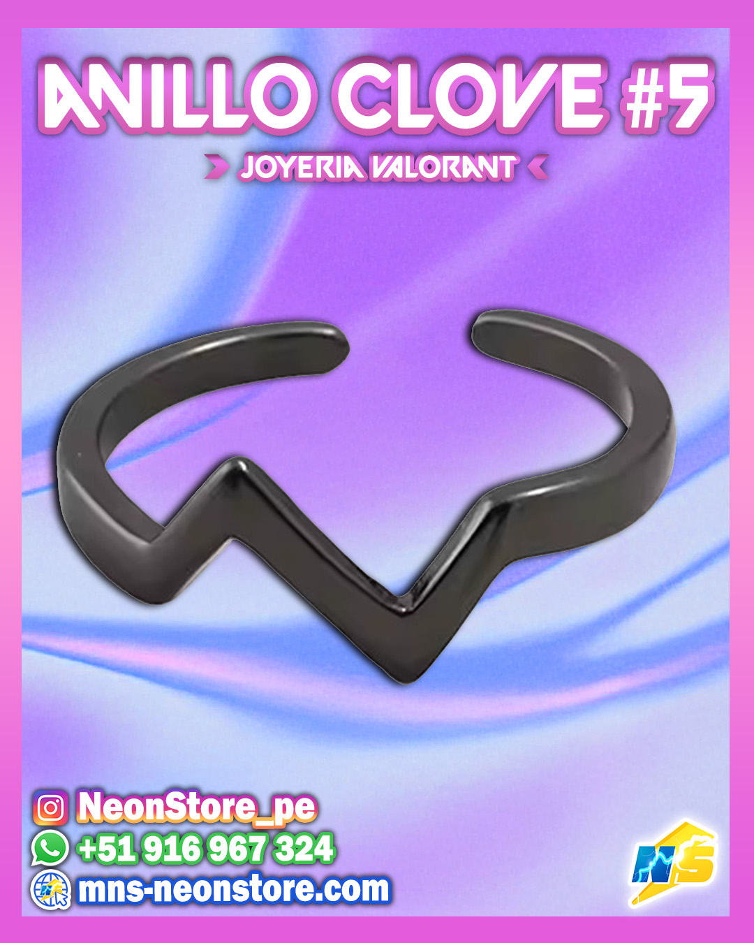 ⚡ Anillos de Clove UNIDAD #5 VALORANT ⚡