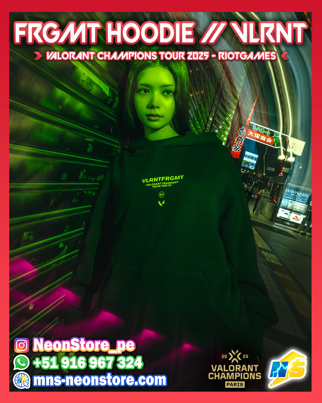 FRGMT Hoodie // VLRNT Champions 2025 RiotGames VALORANT ⚡