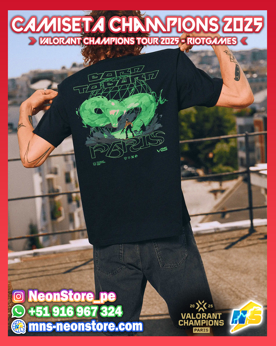 Camiseta Champions 2025 RiotGames VALORANT ⚡