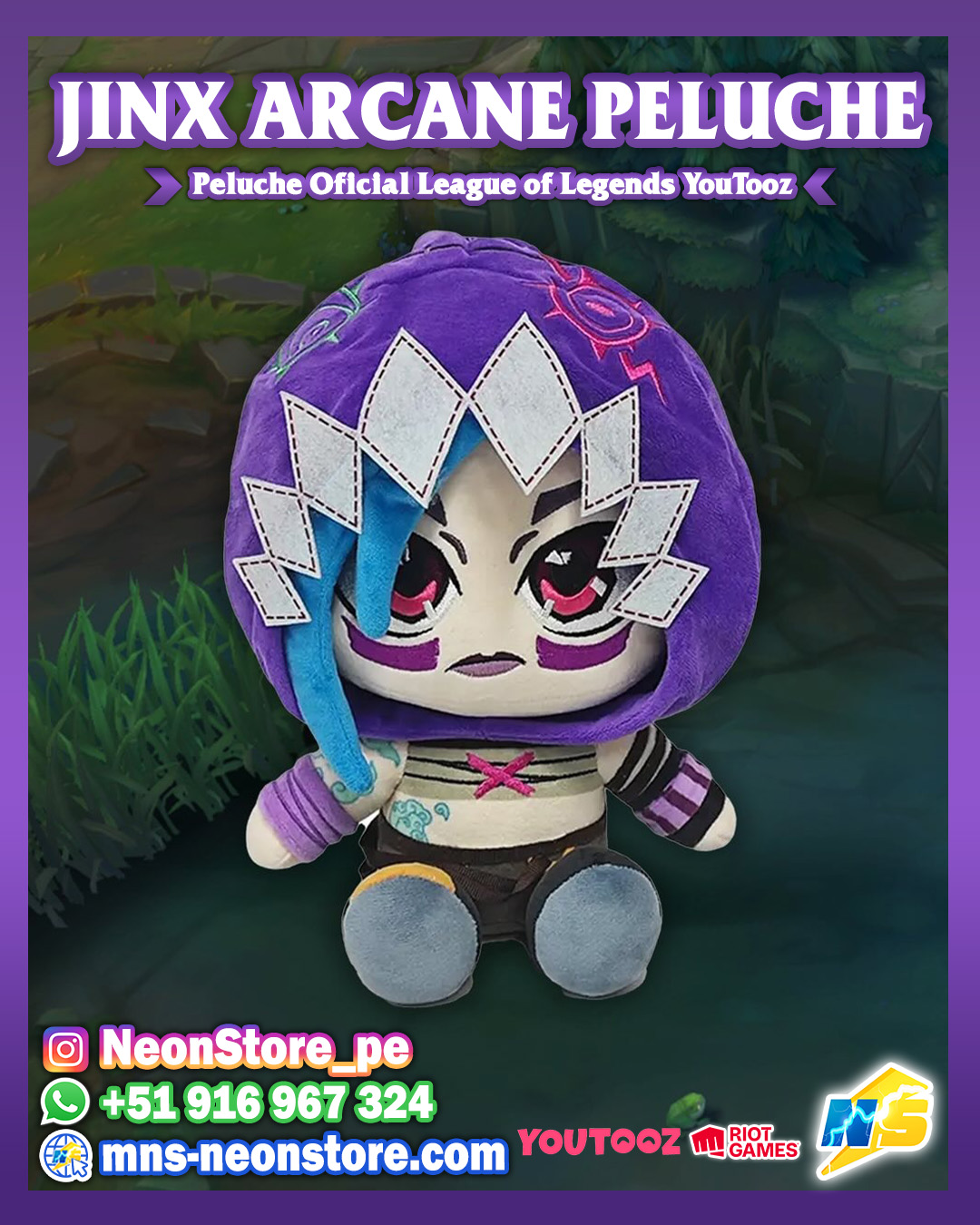 ⚡ Peluche Jinx ARCANE ⚡