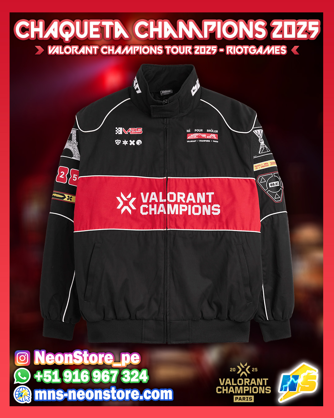 Chaqueta Champions 2025 RiotGames VALORANT ⚡