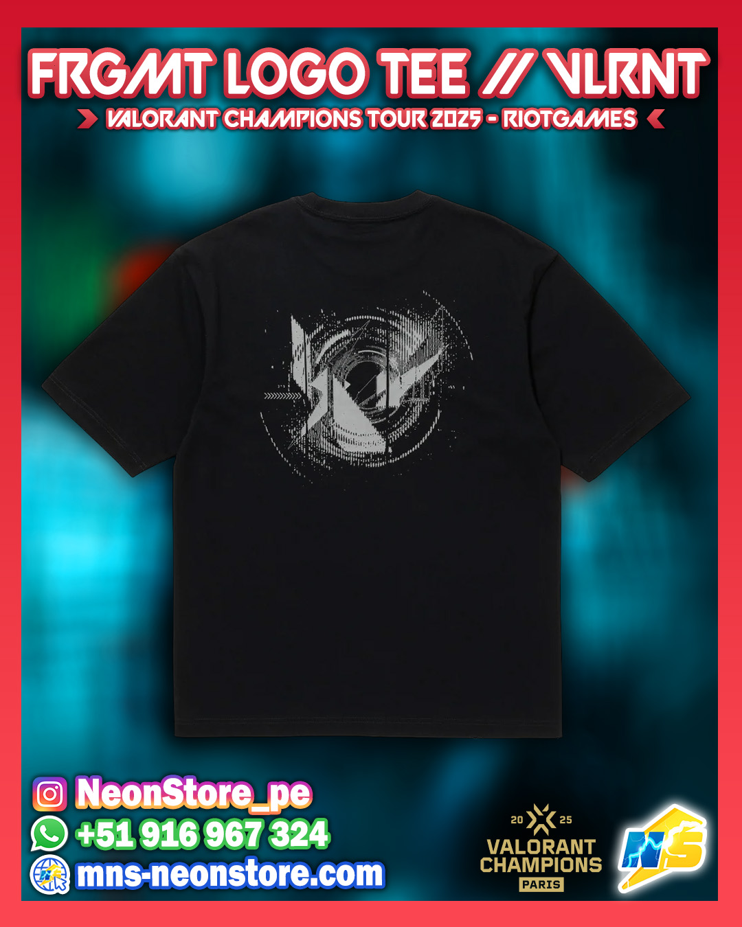 FRGMT Logo Tee // VLRNT Champions 2025 RiotGames VALORANT ⚡