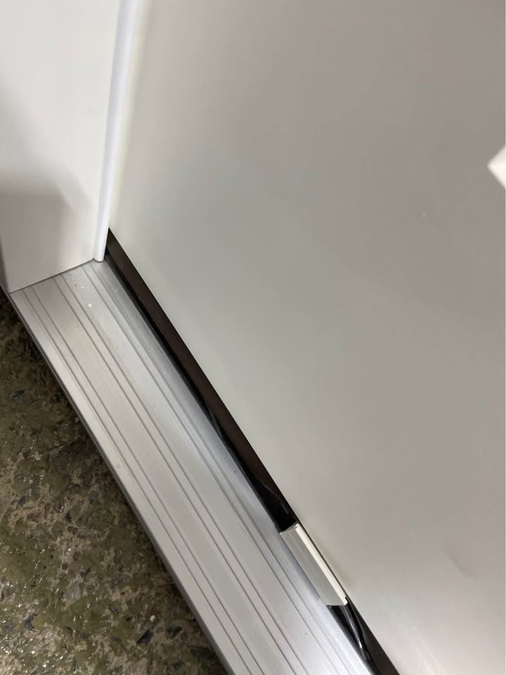50''x80” Exterior Fiberglass Door Painted White 1 Sidelights 5 Lights 