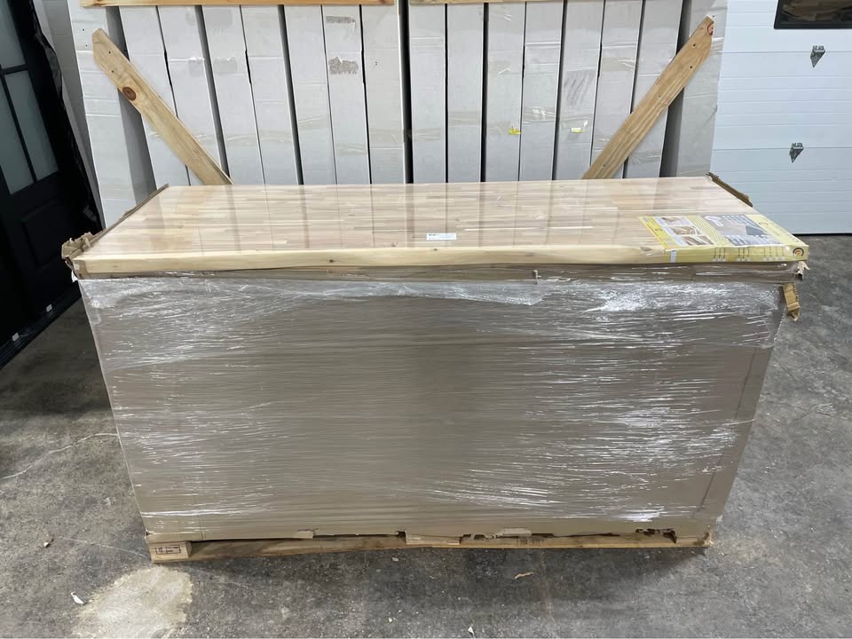 6 ft. L x 25 in. D, Butcher Block Unfinished Acacia Live Edge