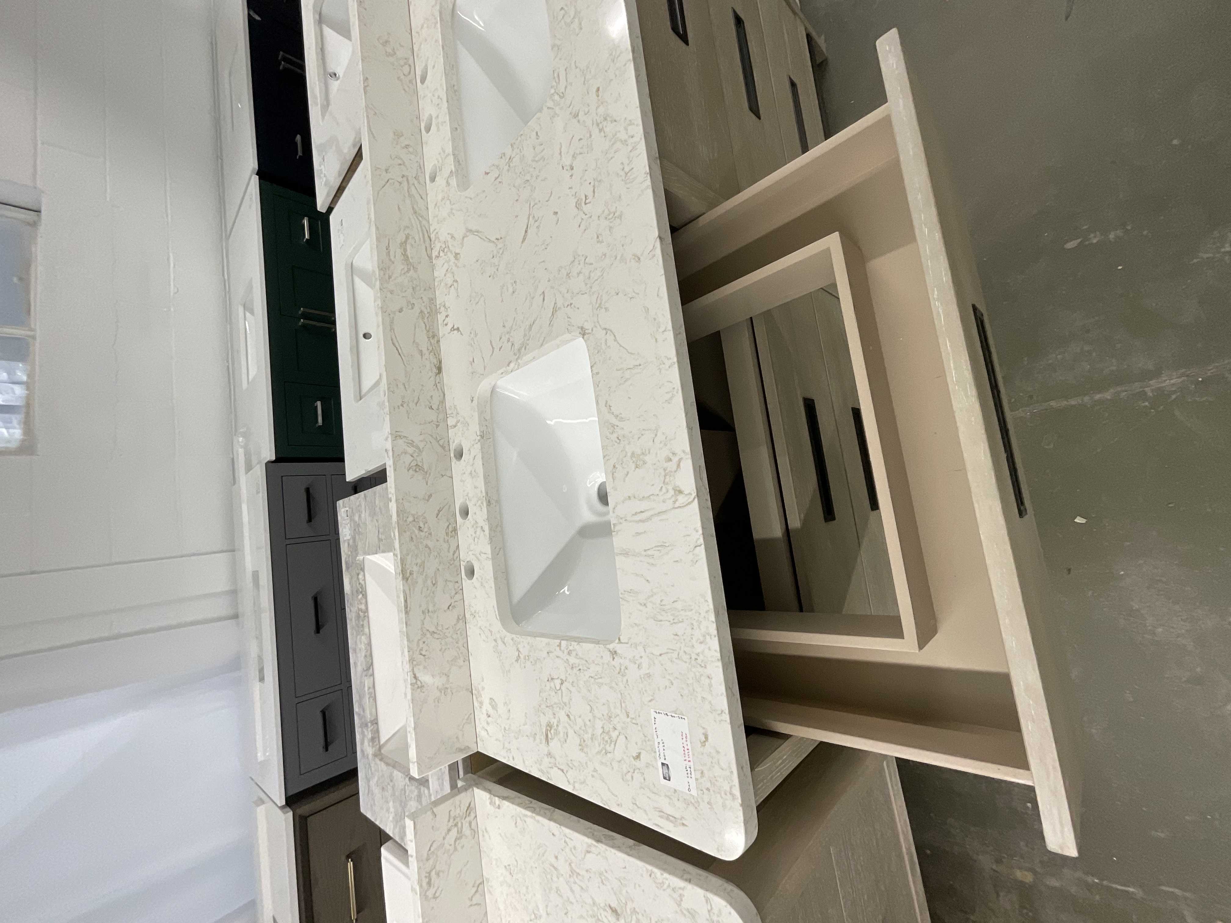 60”x22’’ Vanity with engineered marble top