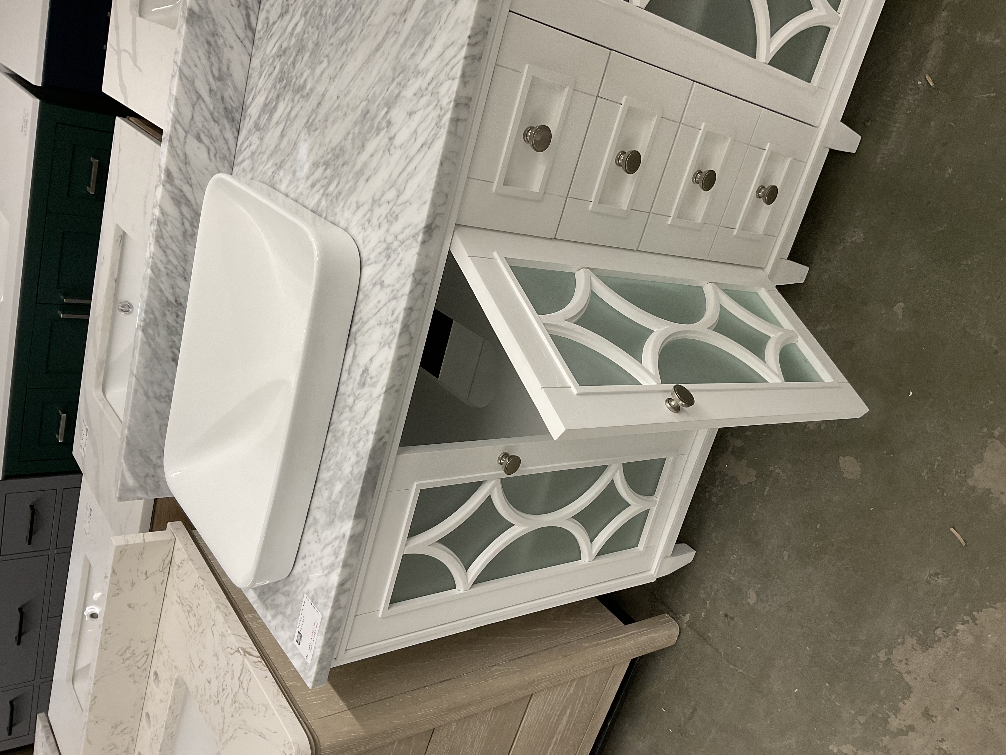60”x22’’ Vanity with marble top