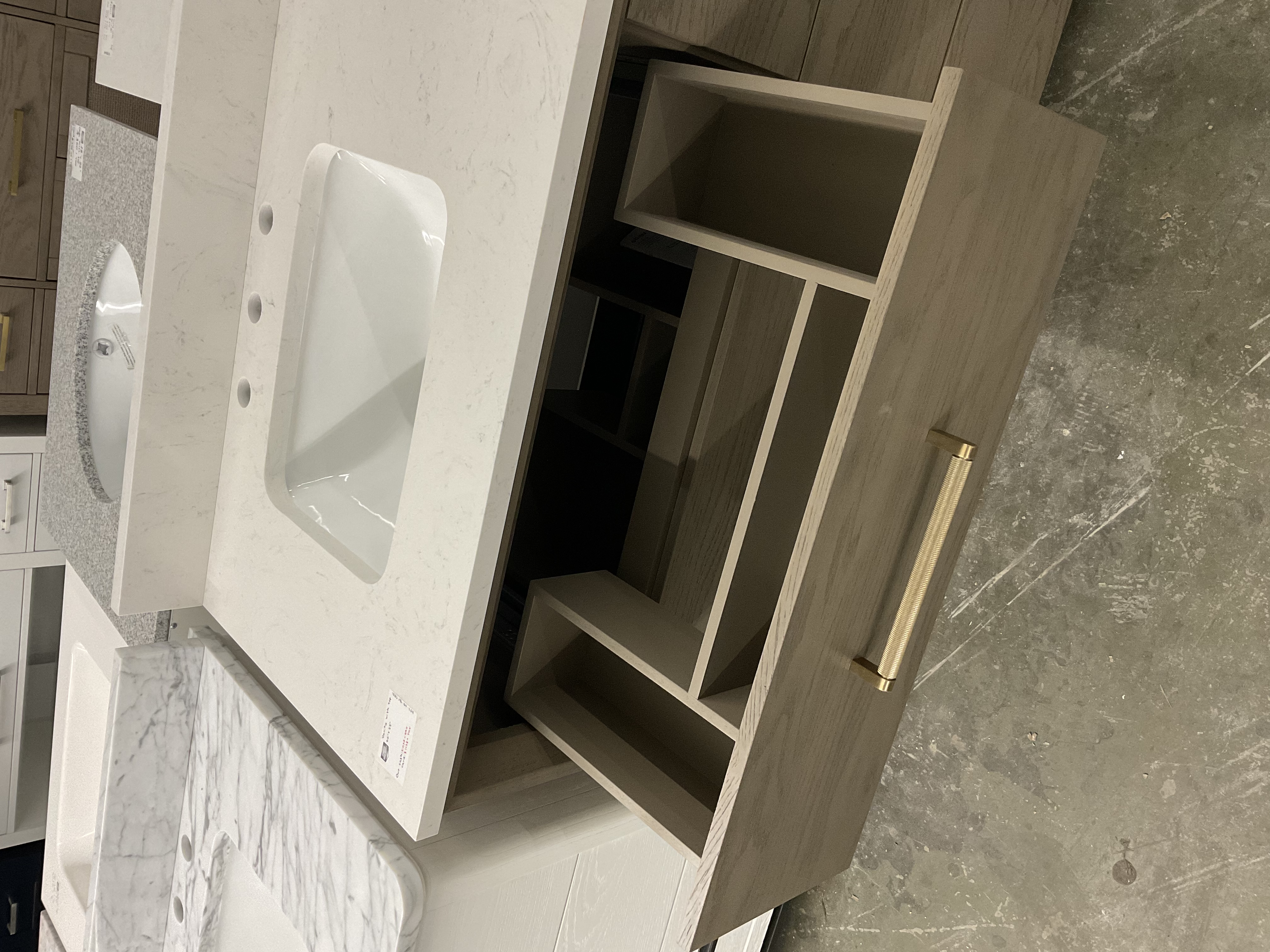 60”x22’’ Vanity with engineered marble top