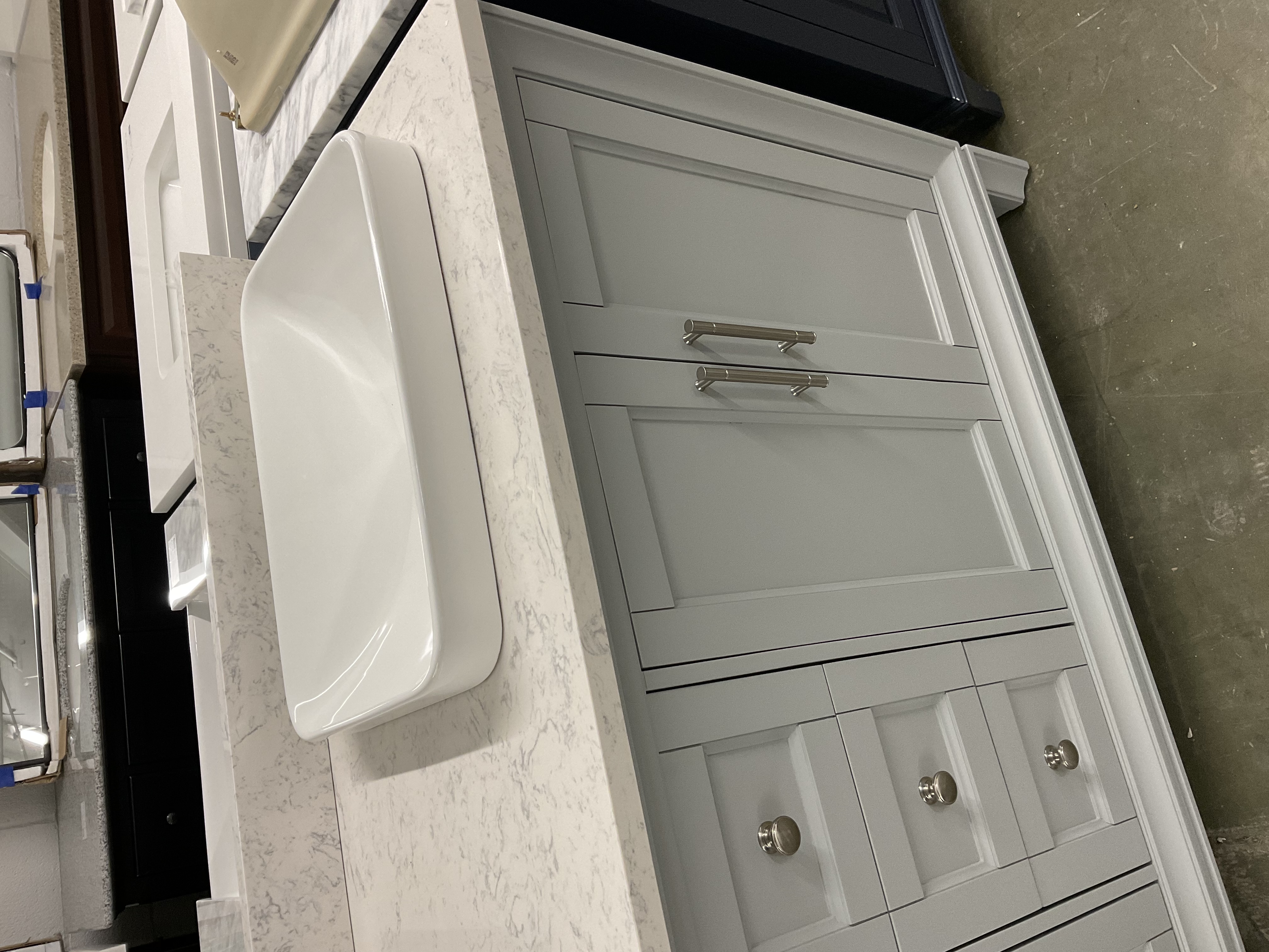 60”x22’’ Vanity with engineered marble top