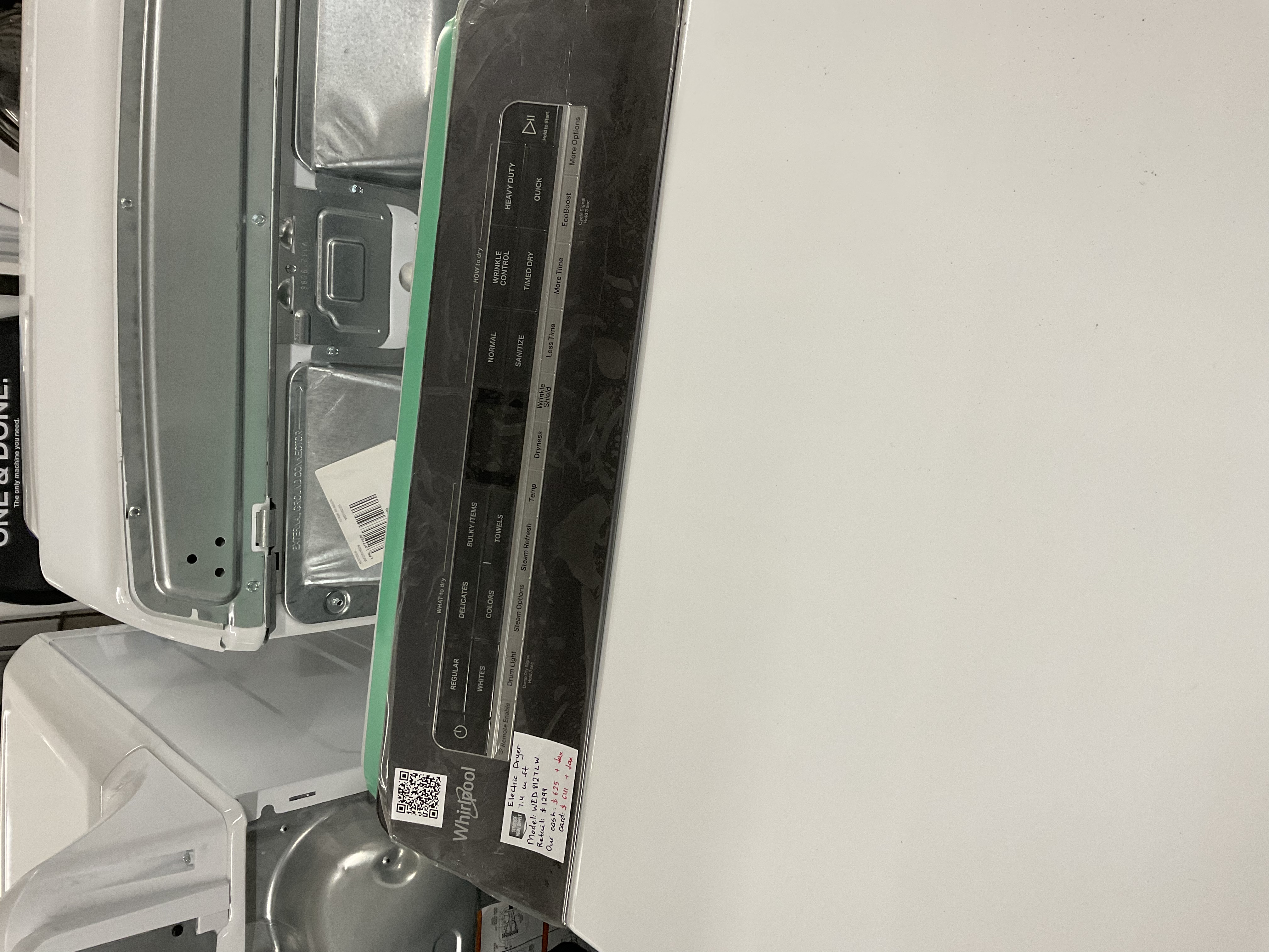 Electric Dryer 7.4 cu ft Model #WED8127LW 2025061111