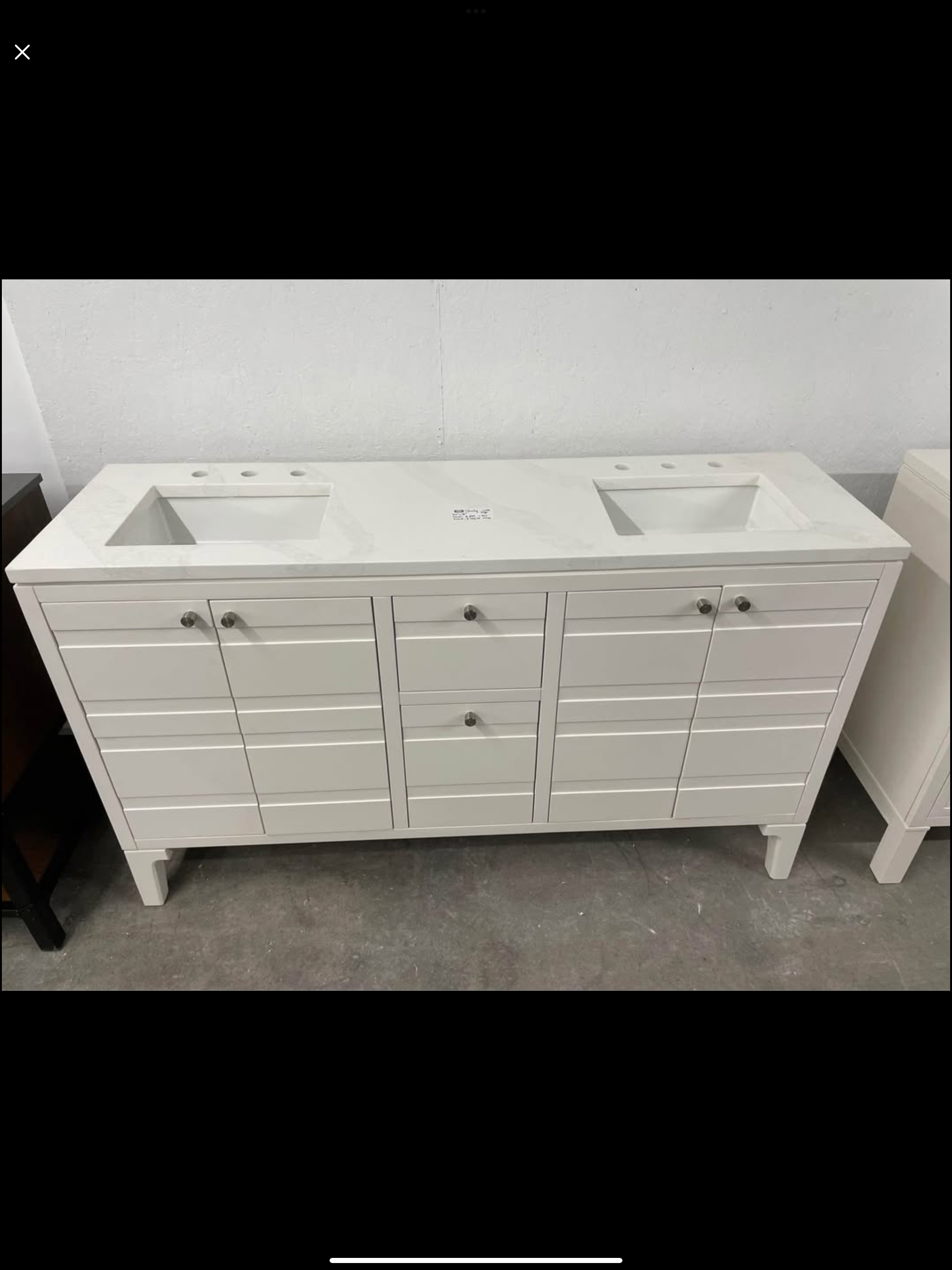 60”x18” vanity with top