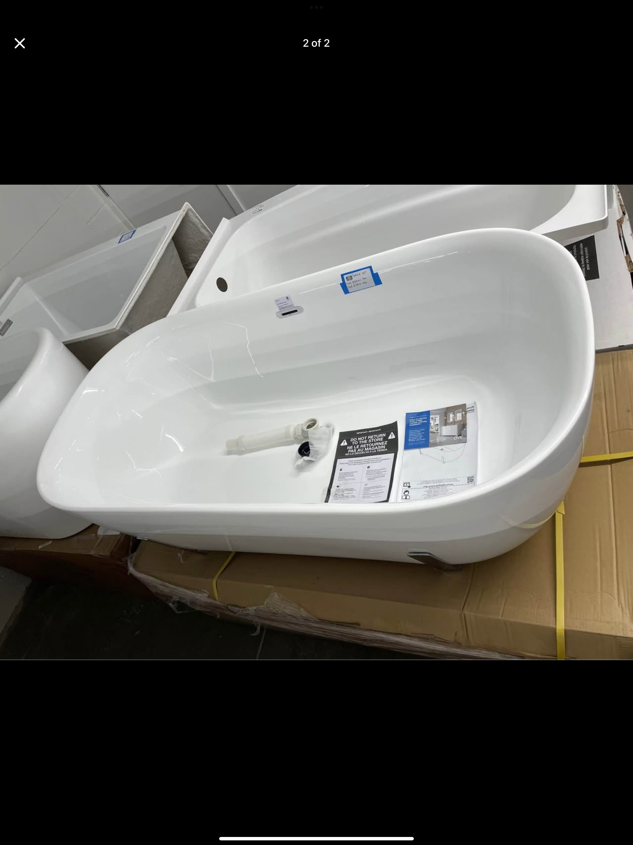 Freestanding Bathtub 63”