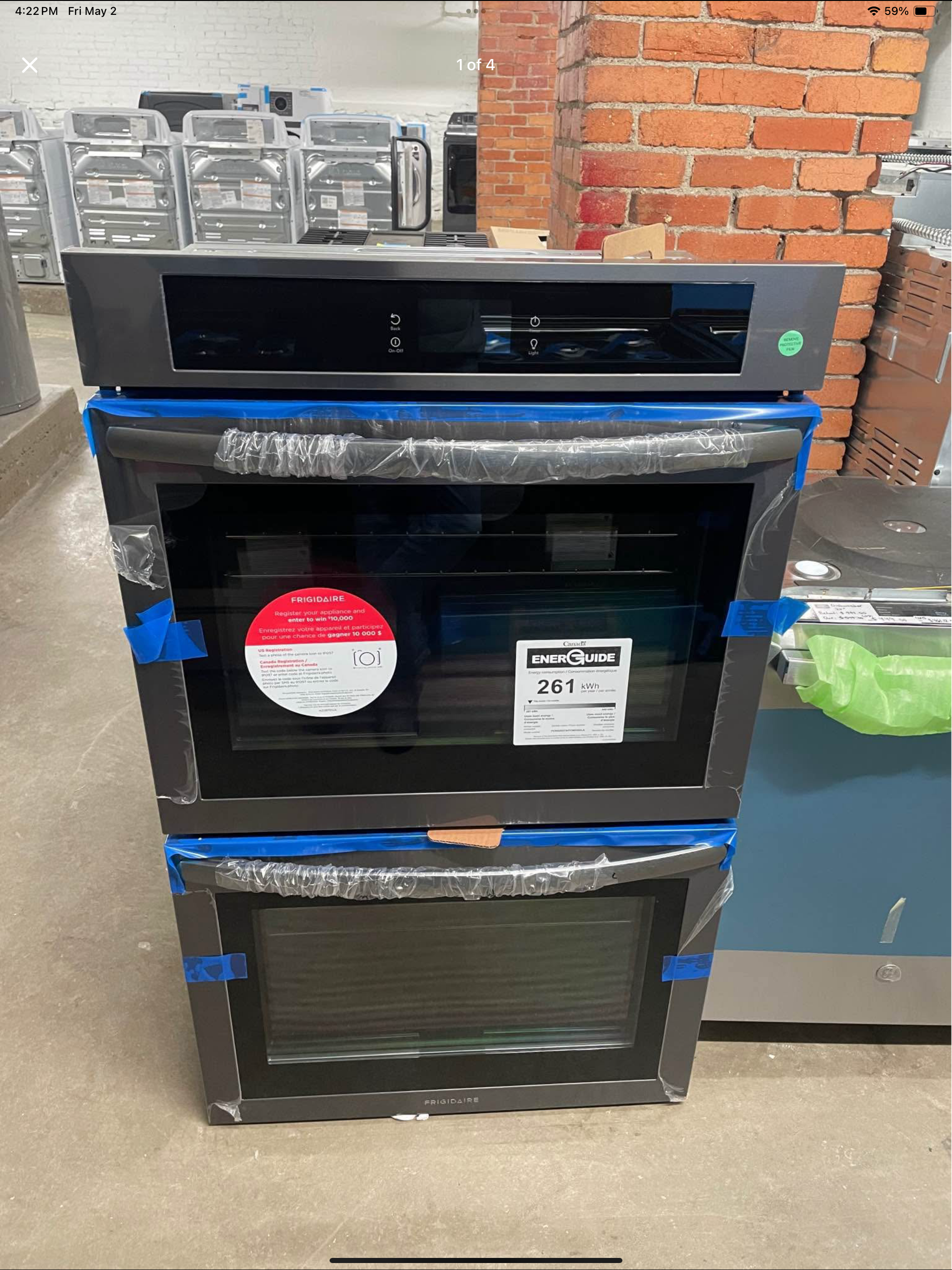 30” Double oven electric Model # FCWD3027AD