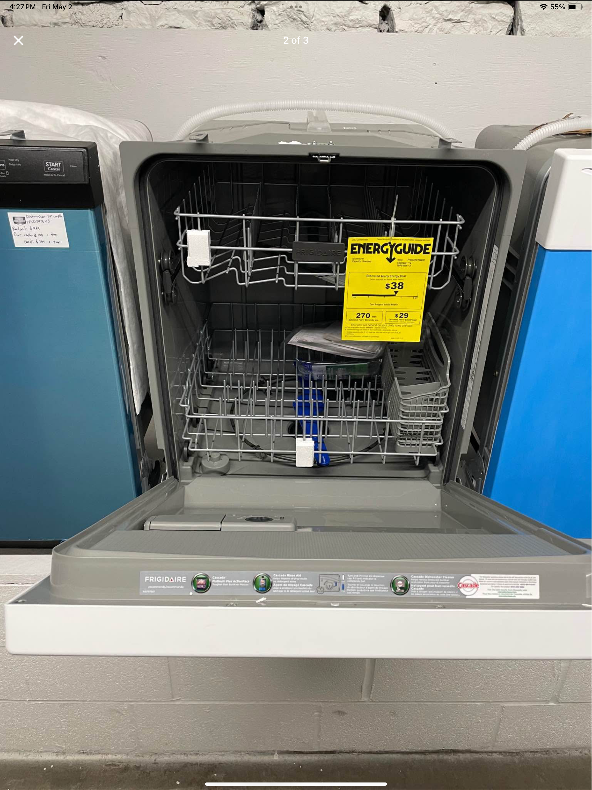 Dishwasher 24 inch Front Control Built-in - Model #FDPC4221AW
