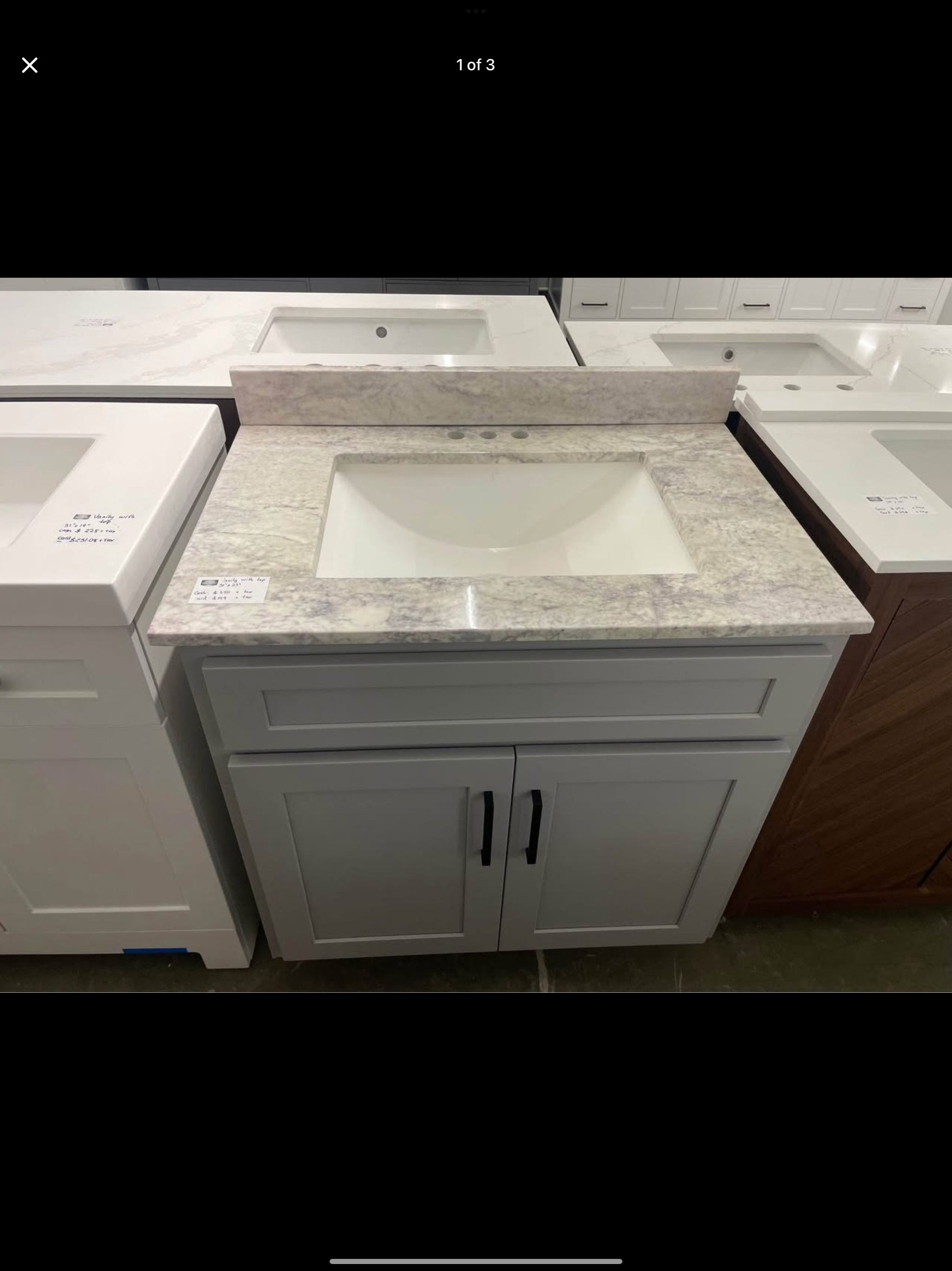 31”x22” Vanity with top