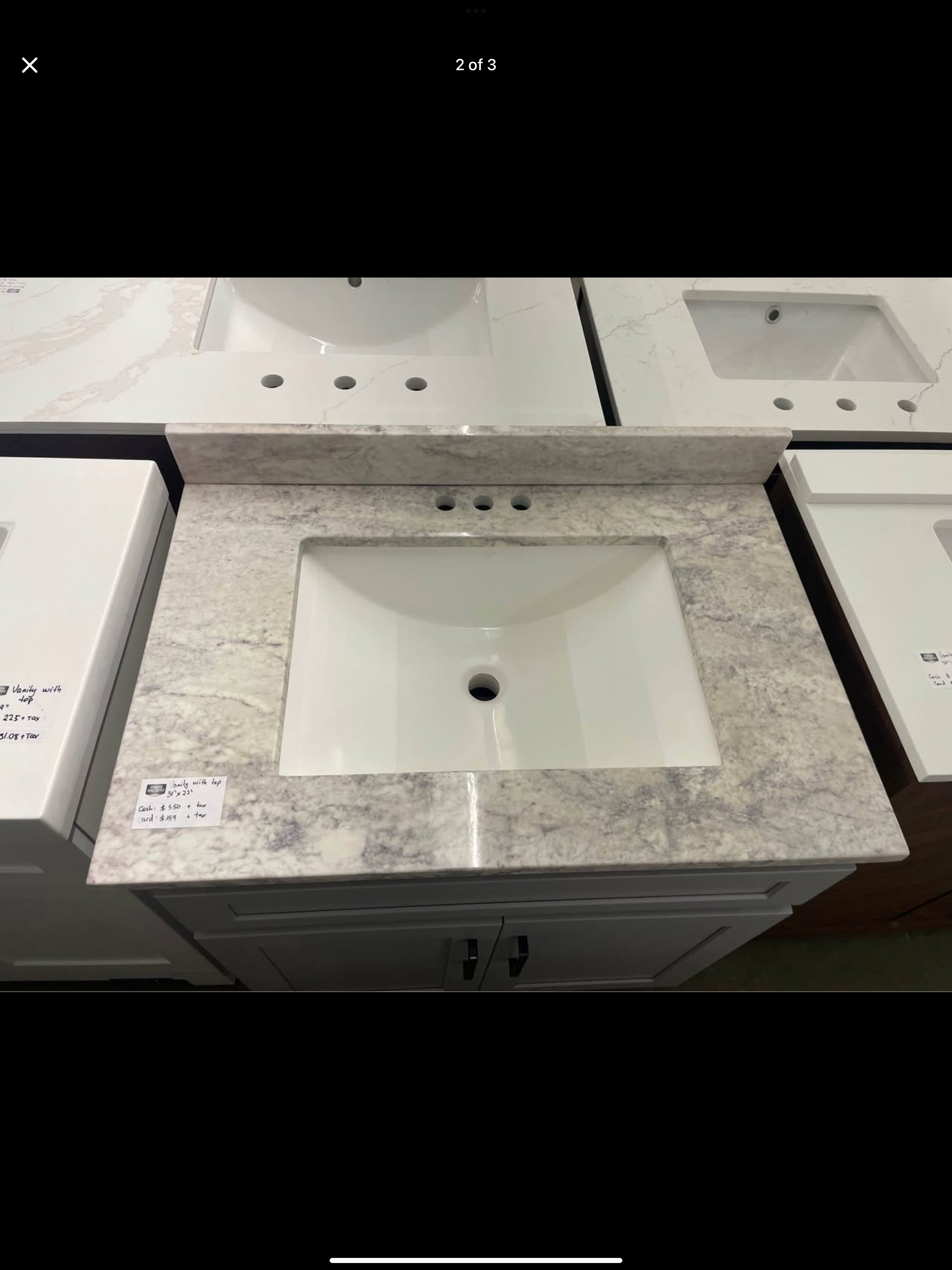 31”x22” Vanity with top