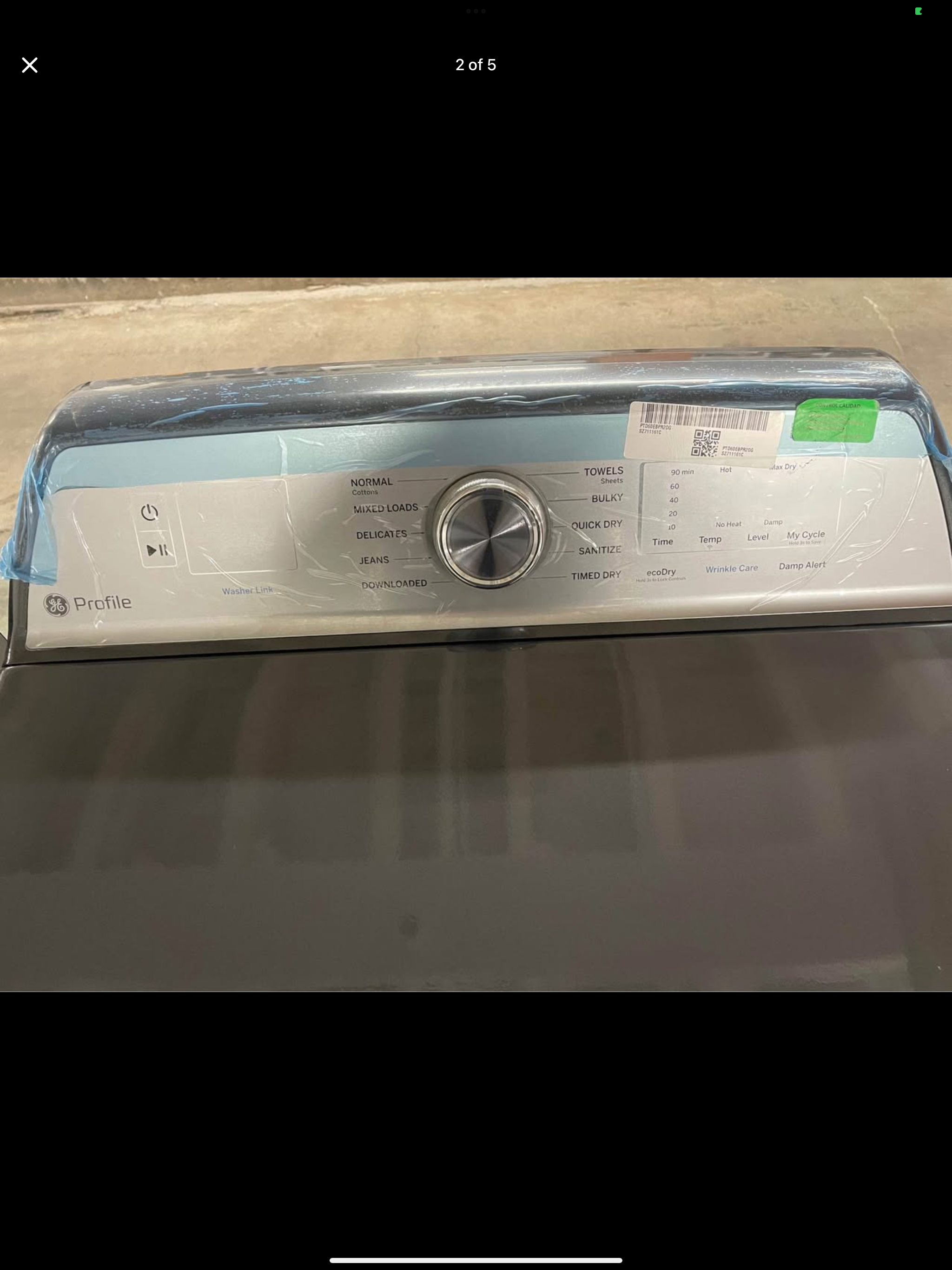 GE Smart Electric Dryer - Model # PTD60EBPRDG
