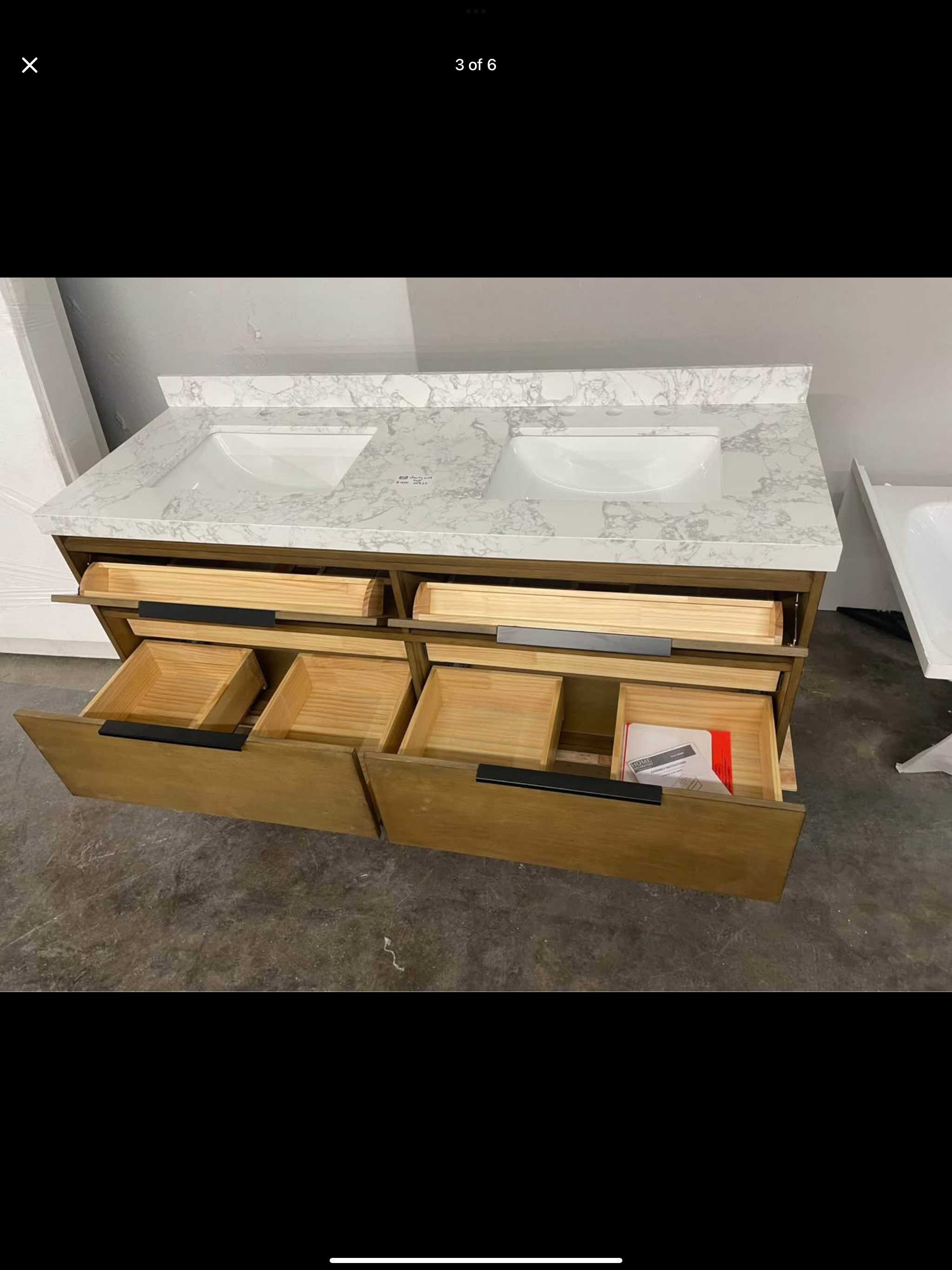 Vanity 60”x22” with top (Floating)