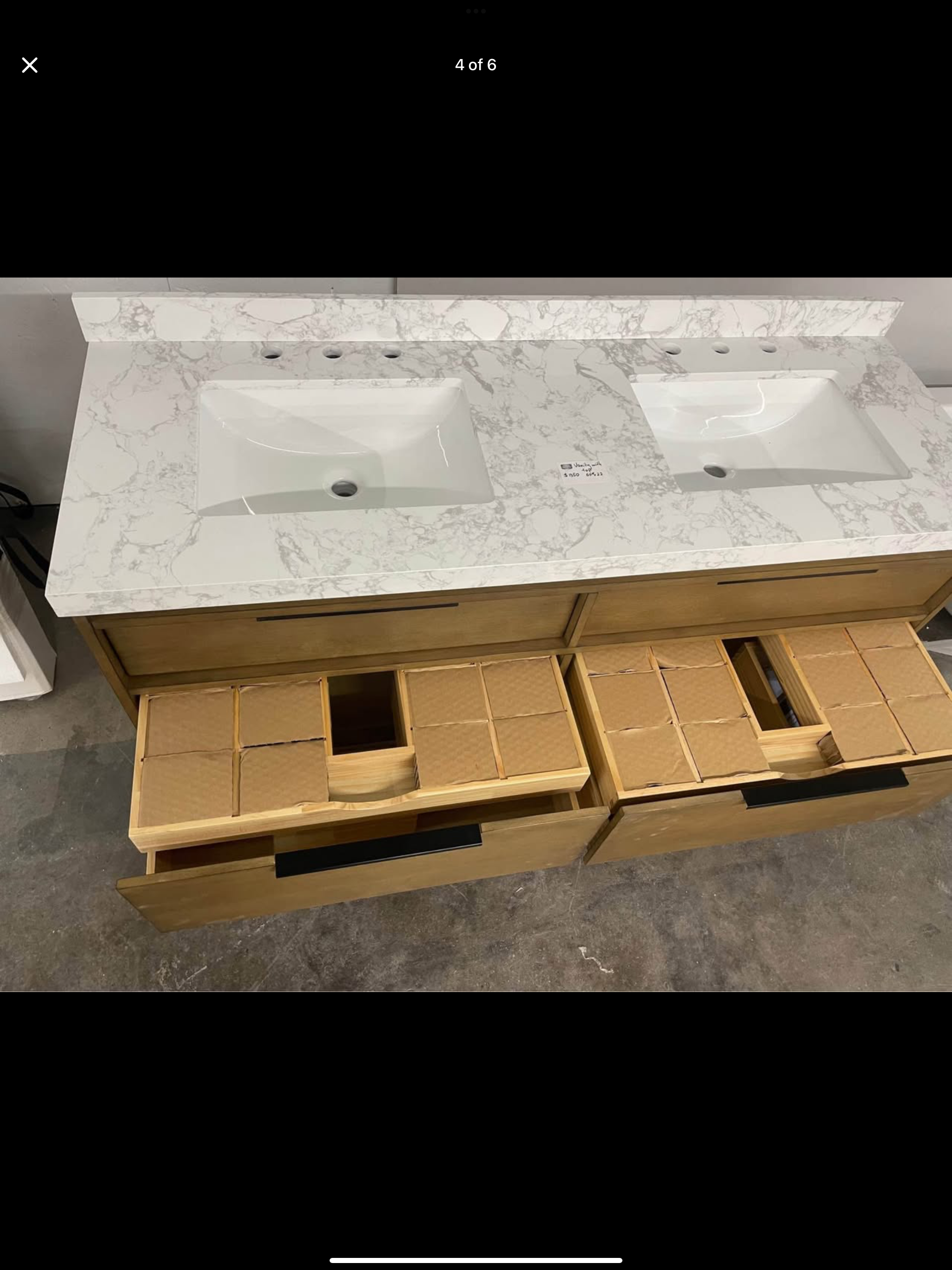 Vanity 60”x22” with top (Floating)