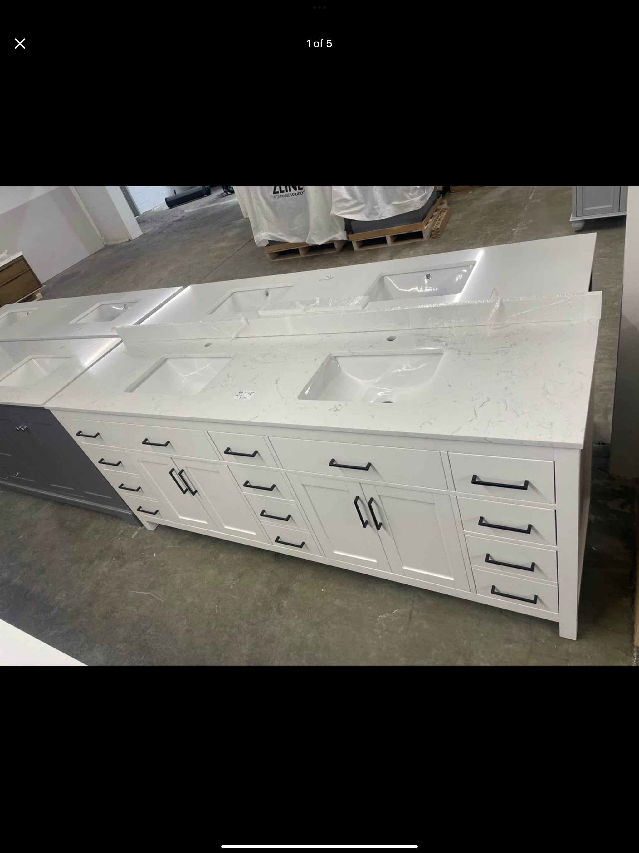 Vanity 84”x22” with top
