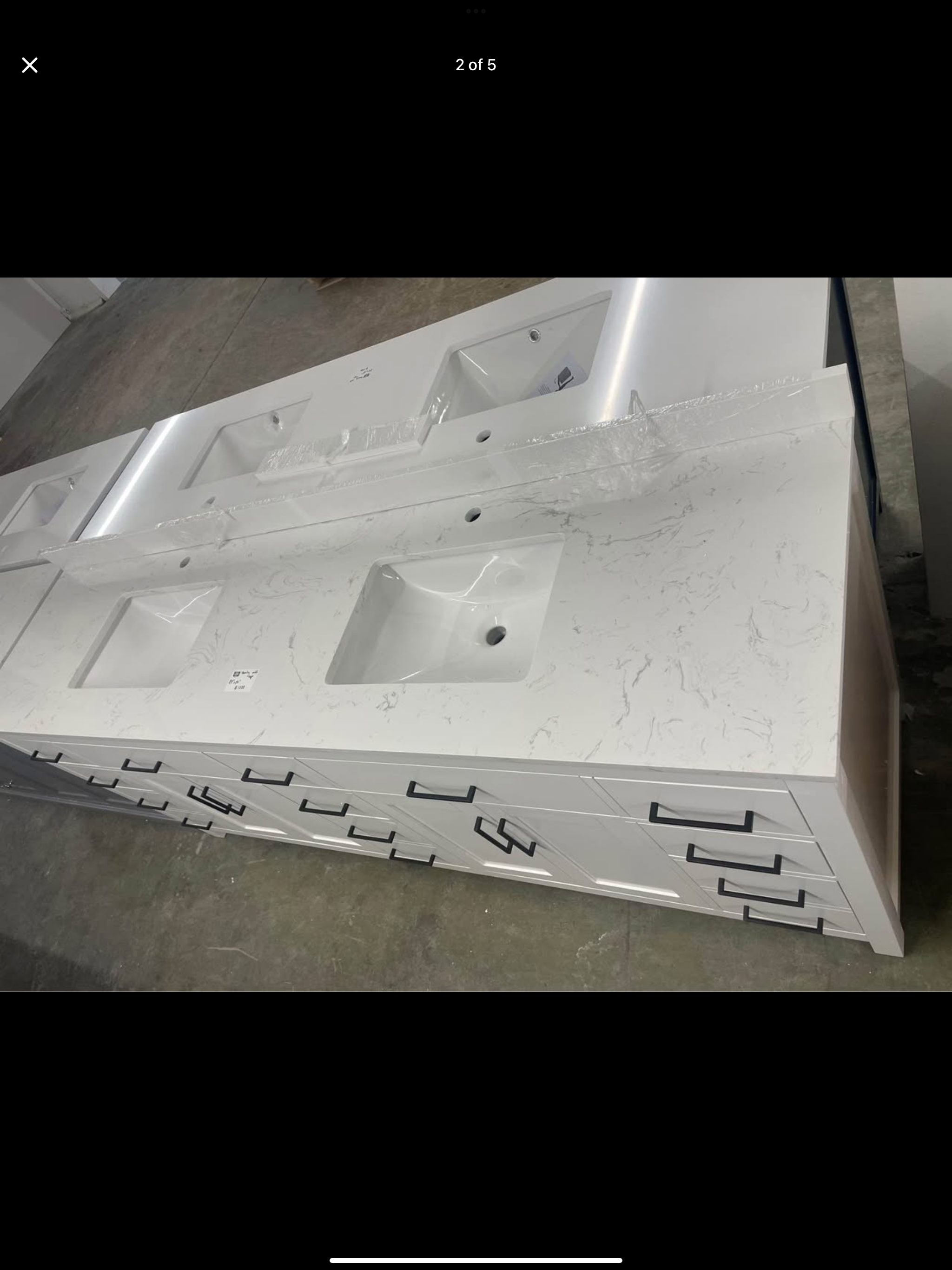 Vanity 84”x22” with top