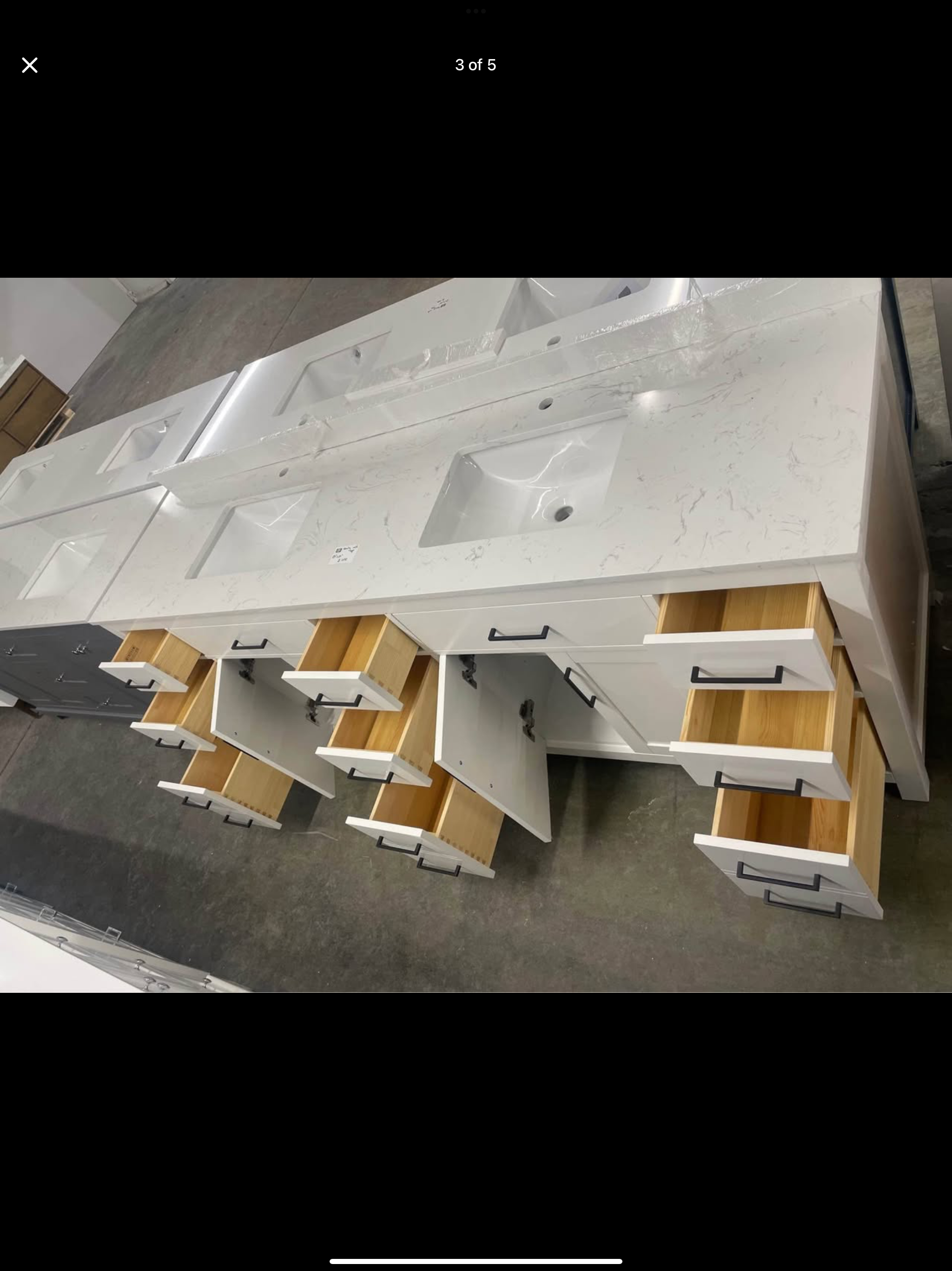 Vanity 84”x22” with top