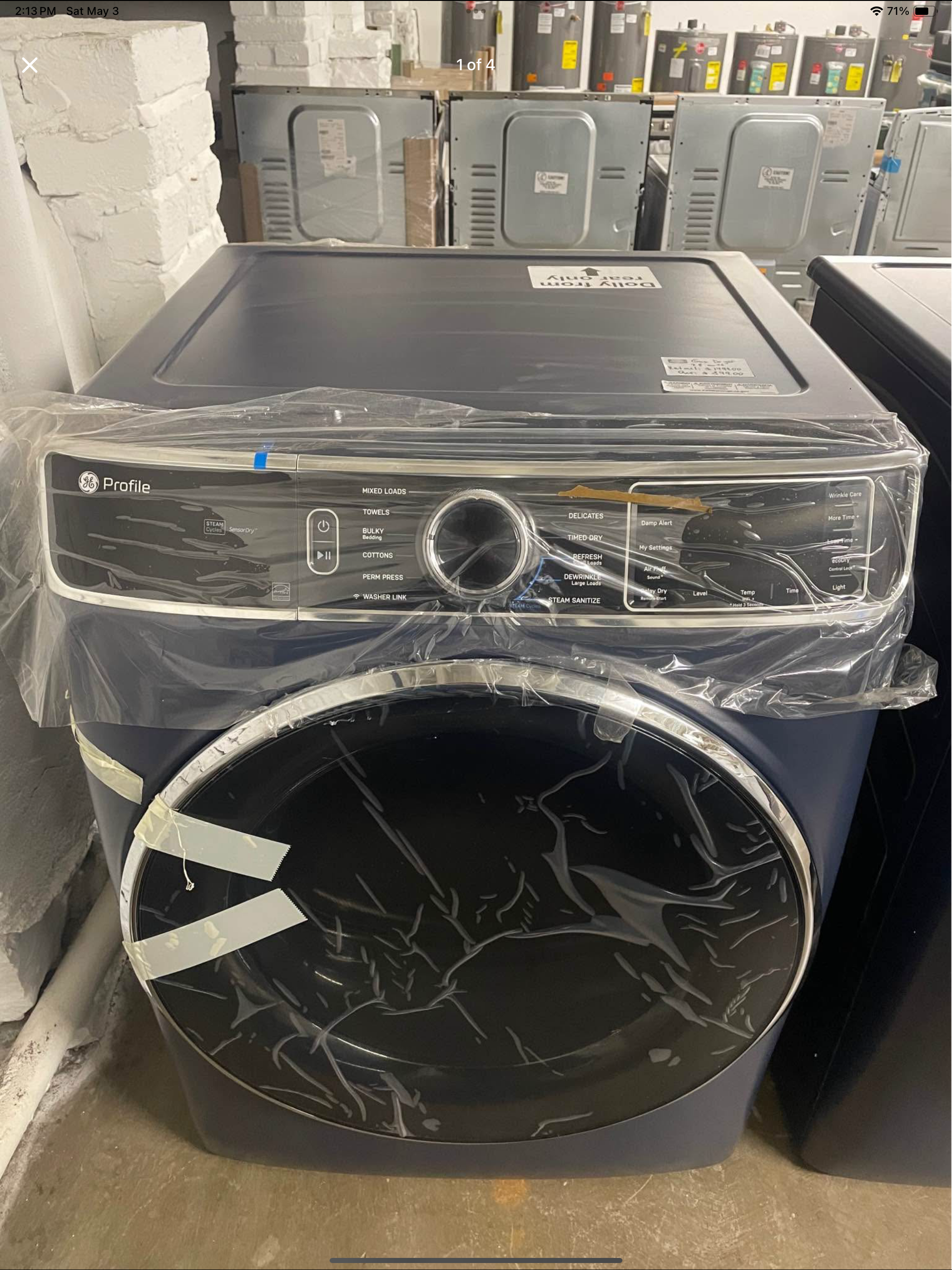 GE Profile Gas Dryer  Model # PFD87GSPVRS