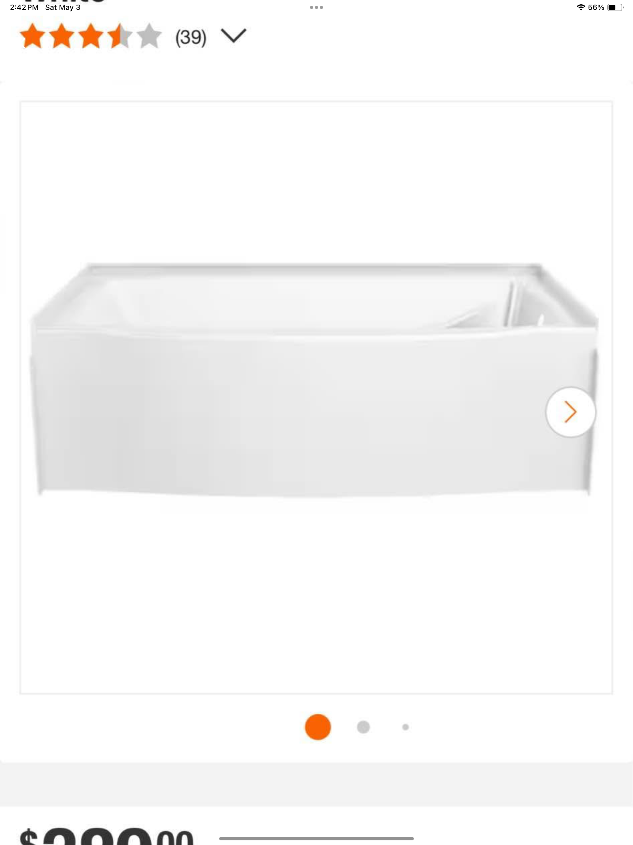 Bathtub 60 in. x 32 in DELTA