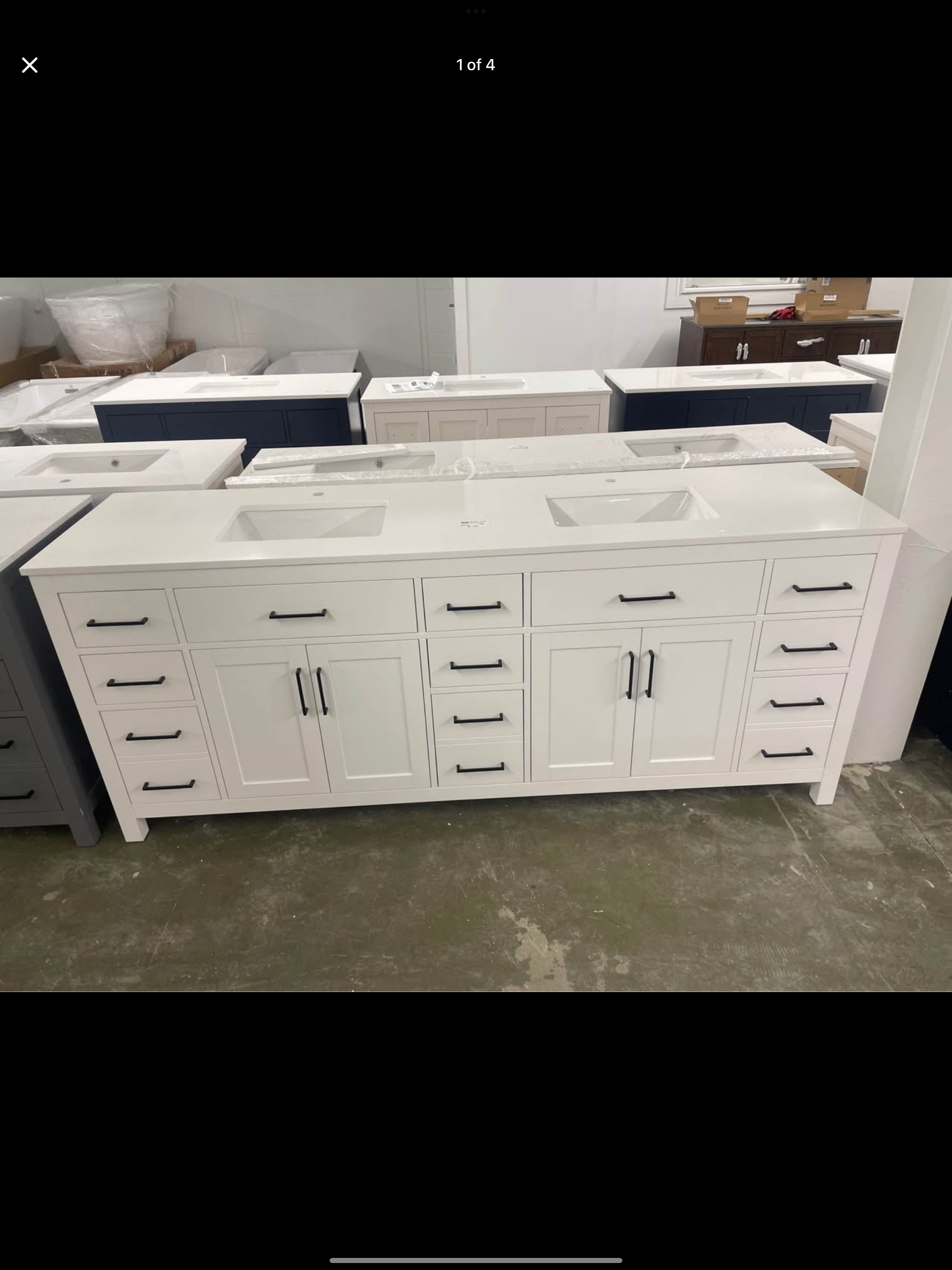 Vanity 84”x22” with top