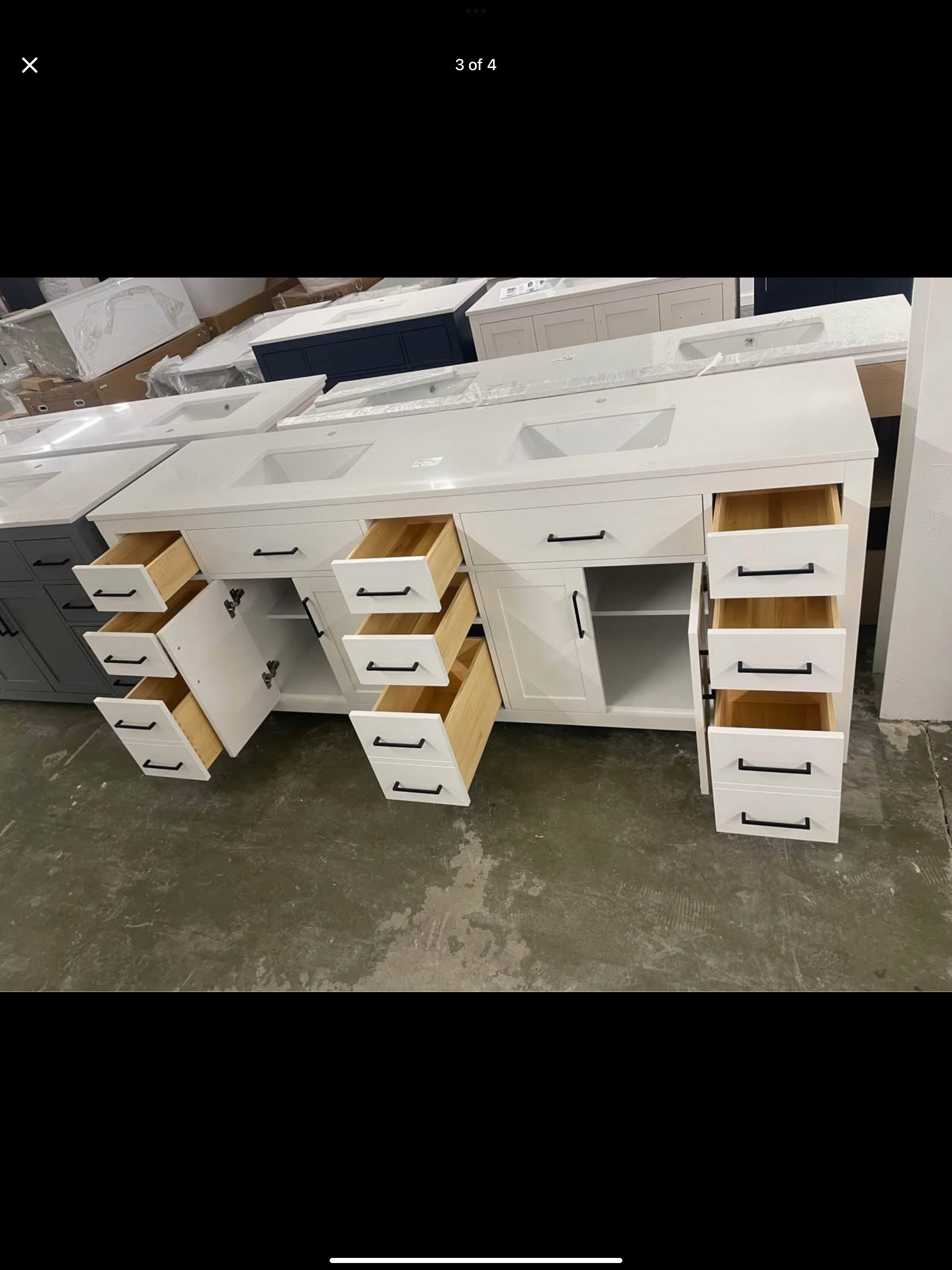 Vanity 84”x22” with top