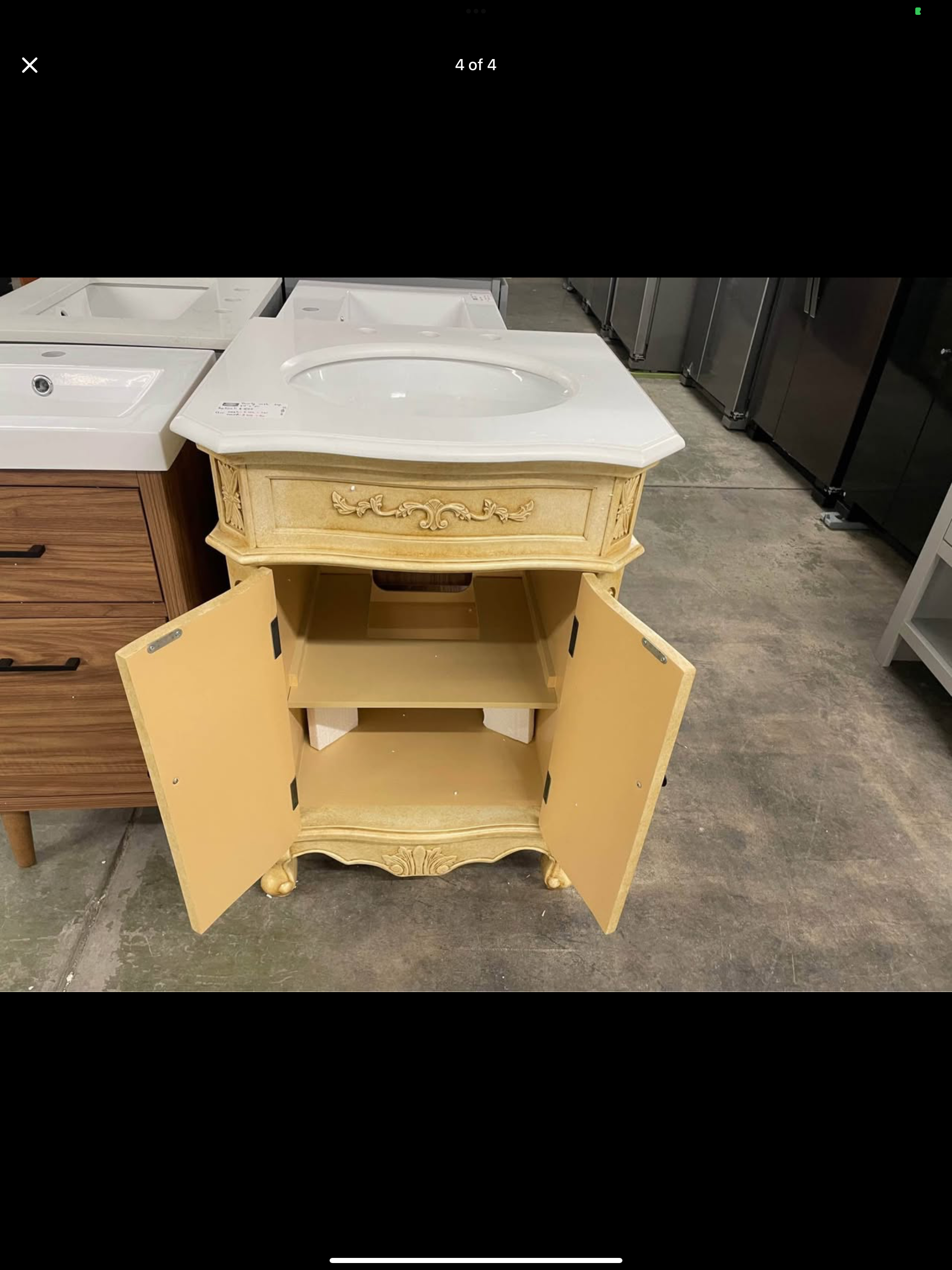 Vanity 24”x21” with quartz top Model: VF-1001-VW