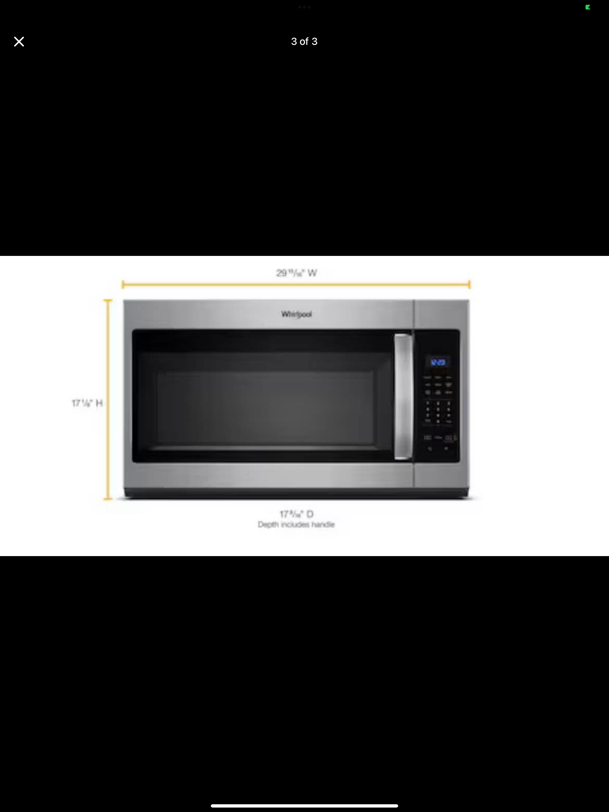 Microwave 30-in 1.7-cu ft Model #WMH31017HZ