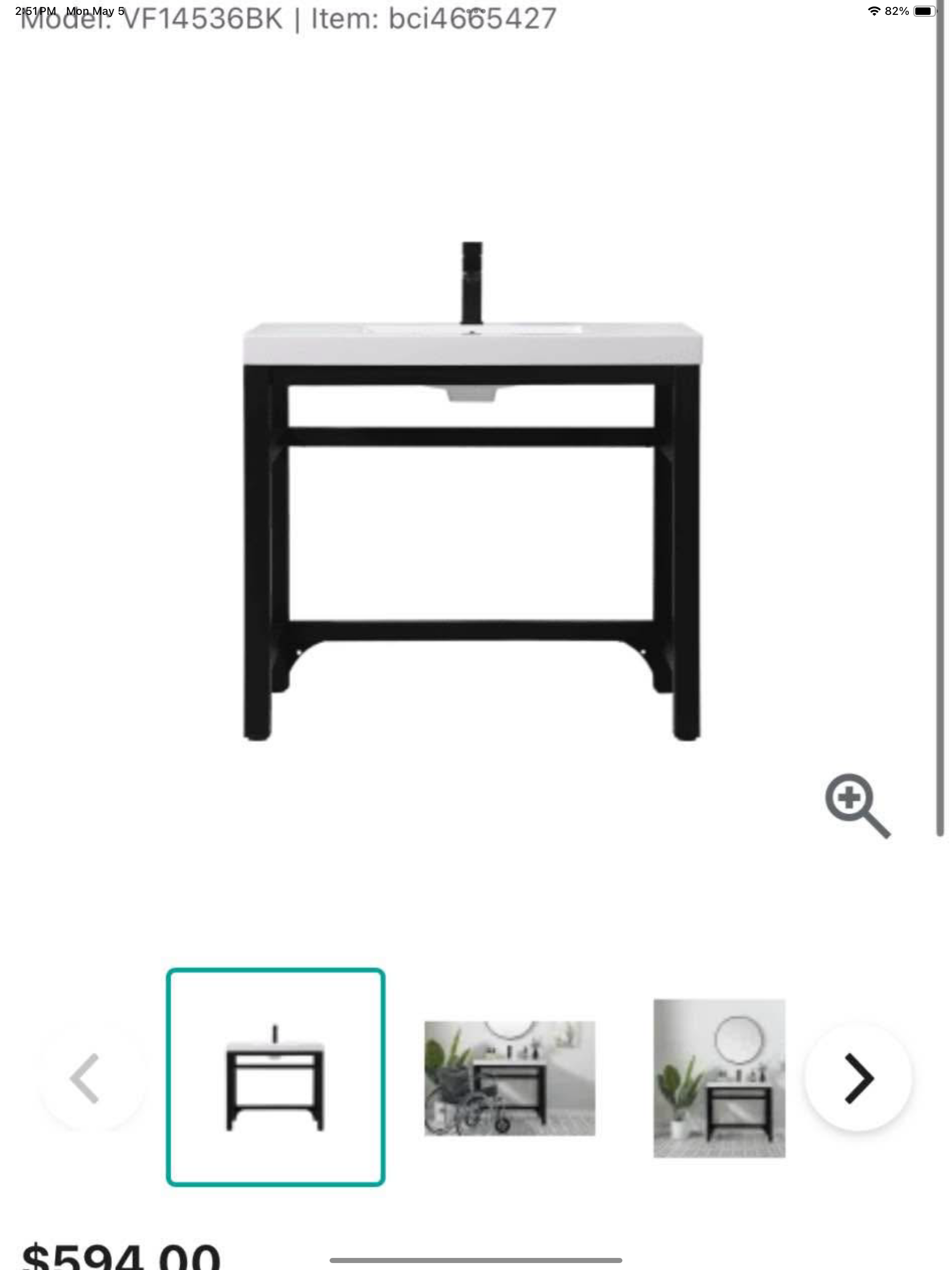 36”x22” vanity with top