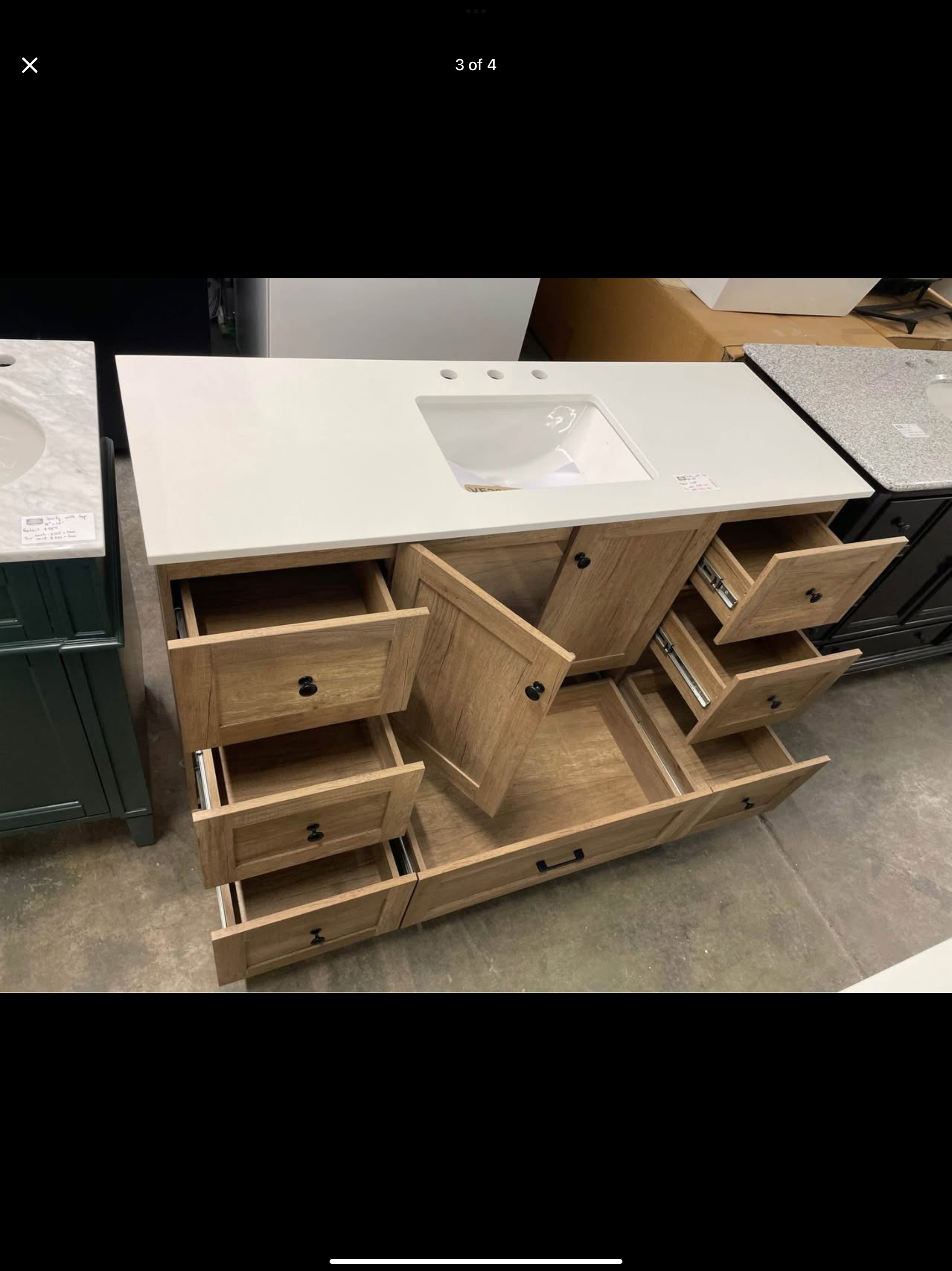 54”x19” vanity with top