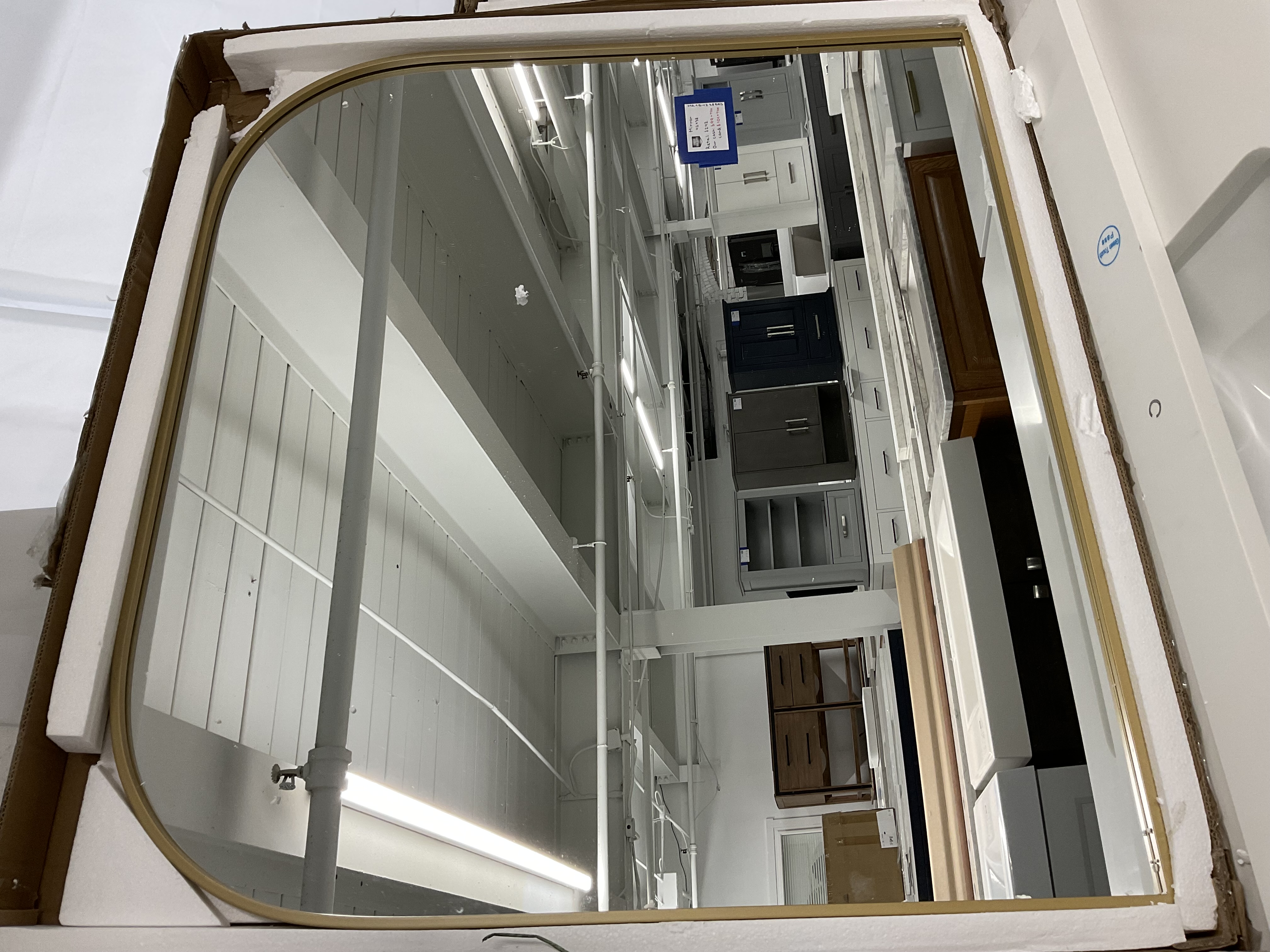 Elegant Lighting Blaire 42" W x 38" H Modern Arched Bathroom Wall Mirror