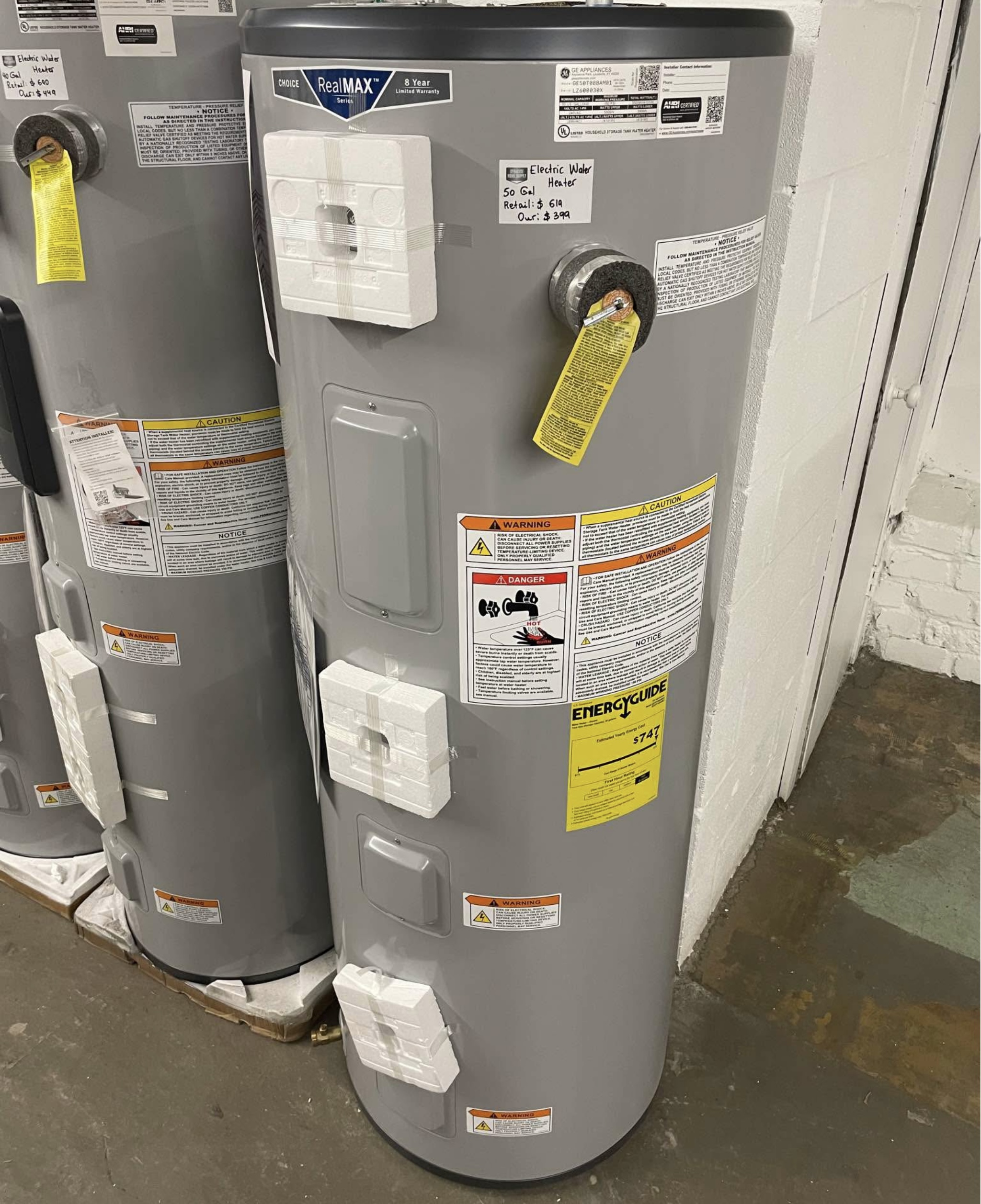 Electric Water Heater 50 Gal