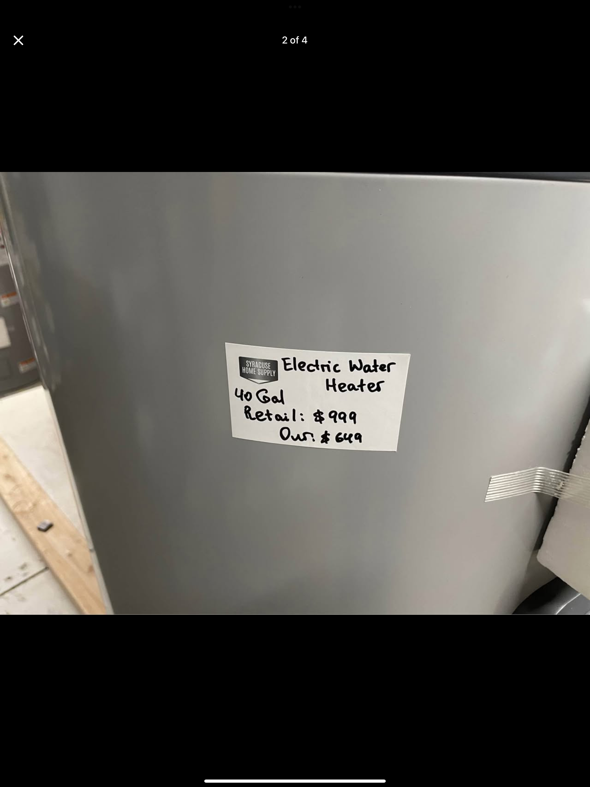 Electric Water Heater 40 Gal with Flexible Capacity
