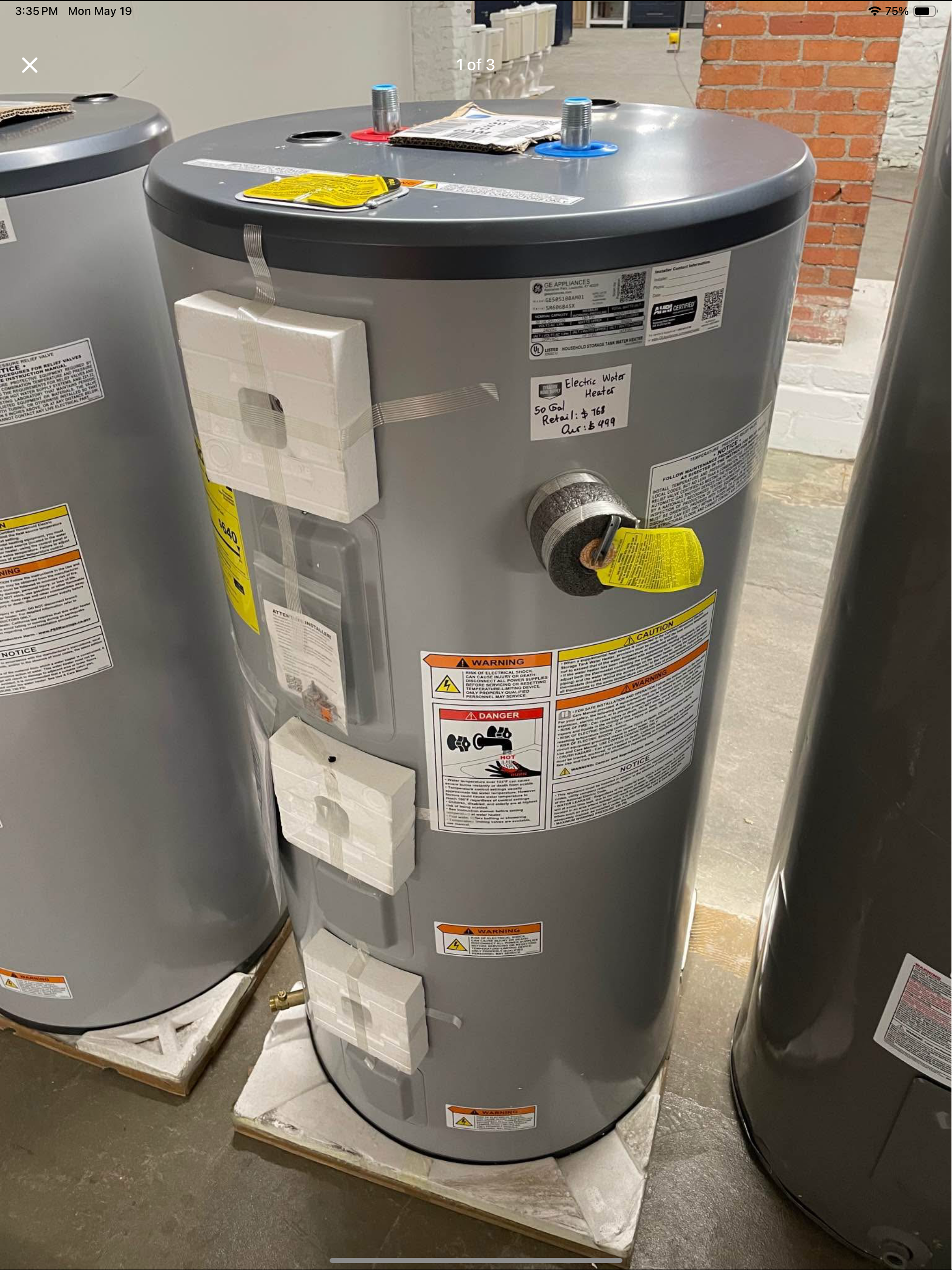 Electric Water Heater 50 Gal
