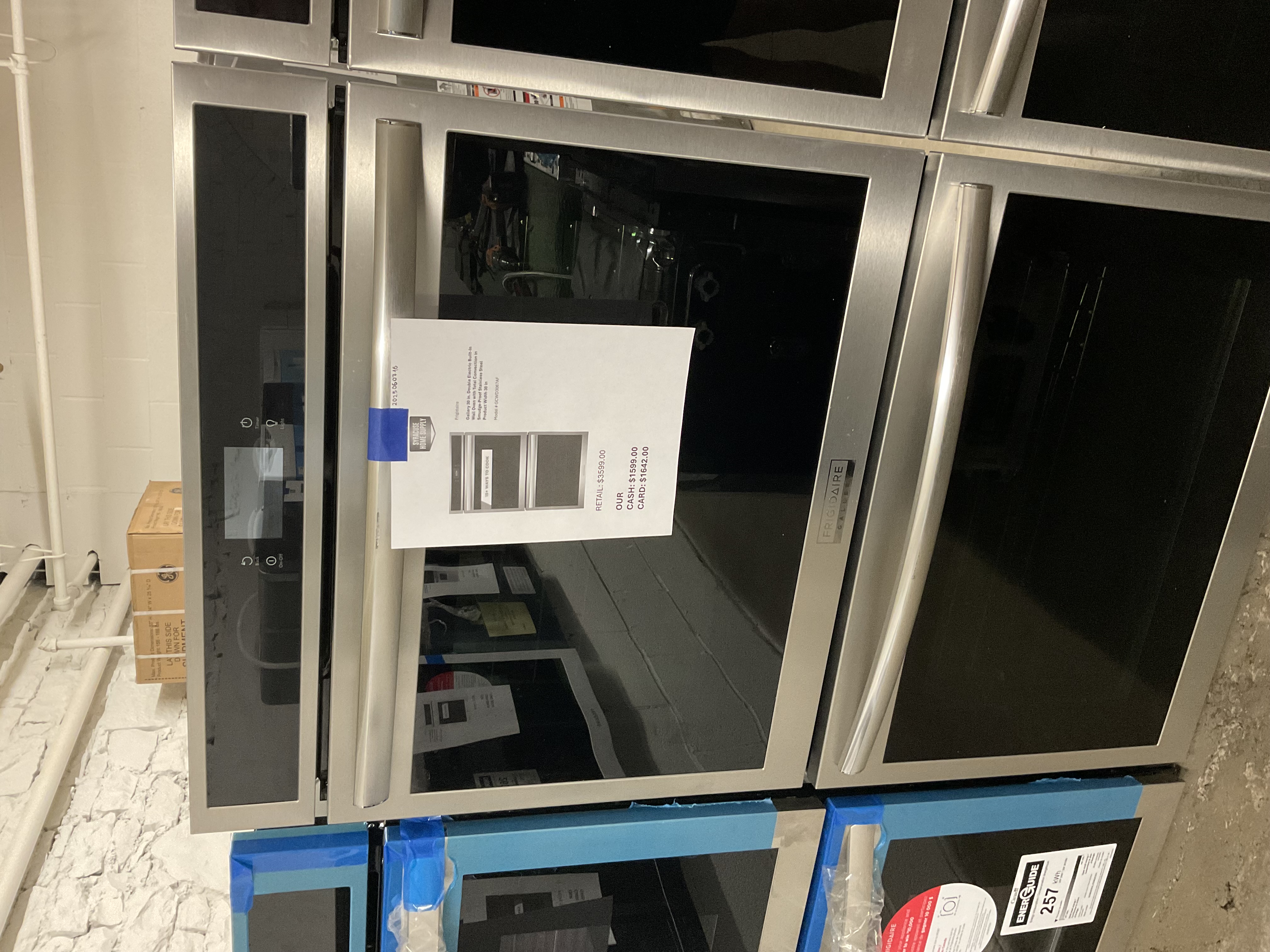 Frigidaire Gallery 30 in. Double Electric Built-In Wall Oven with Total Convection in Smudge-Proof Stainless Steel SKU 2025060716