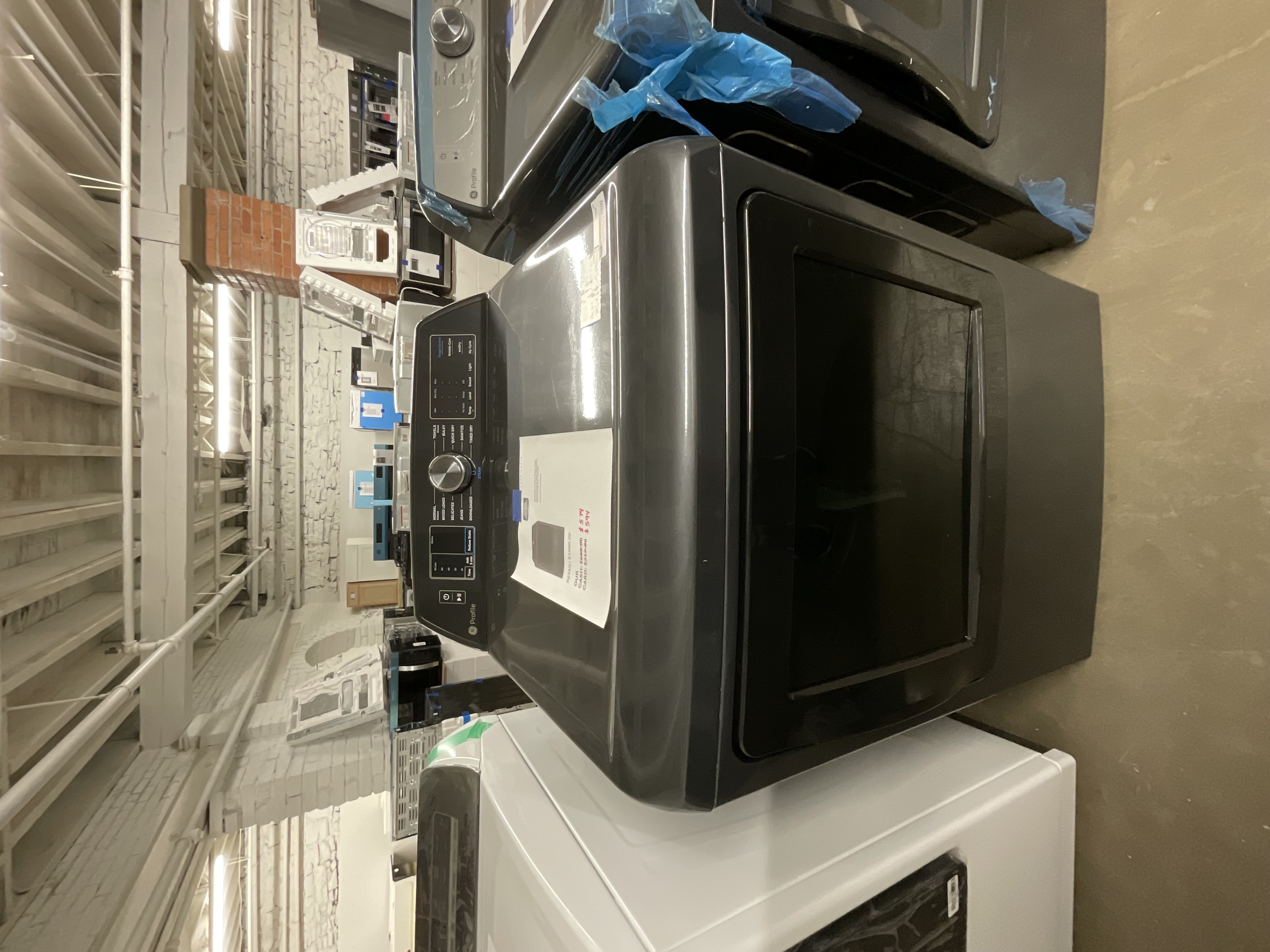 GE Profile 7.4-cu ft Steam Cycle Vented Electric Dryer ( Diamond Gray ) Energy Star Certified Model #PTD70EBPTDG 2025061112