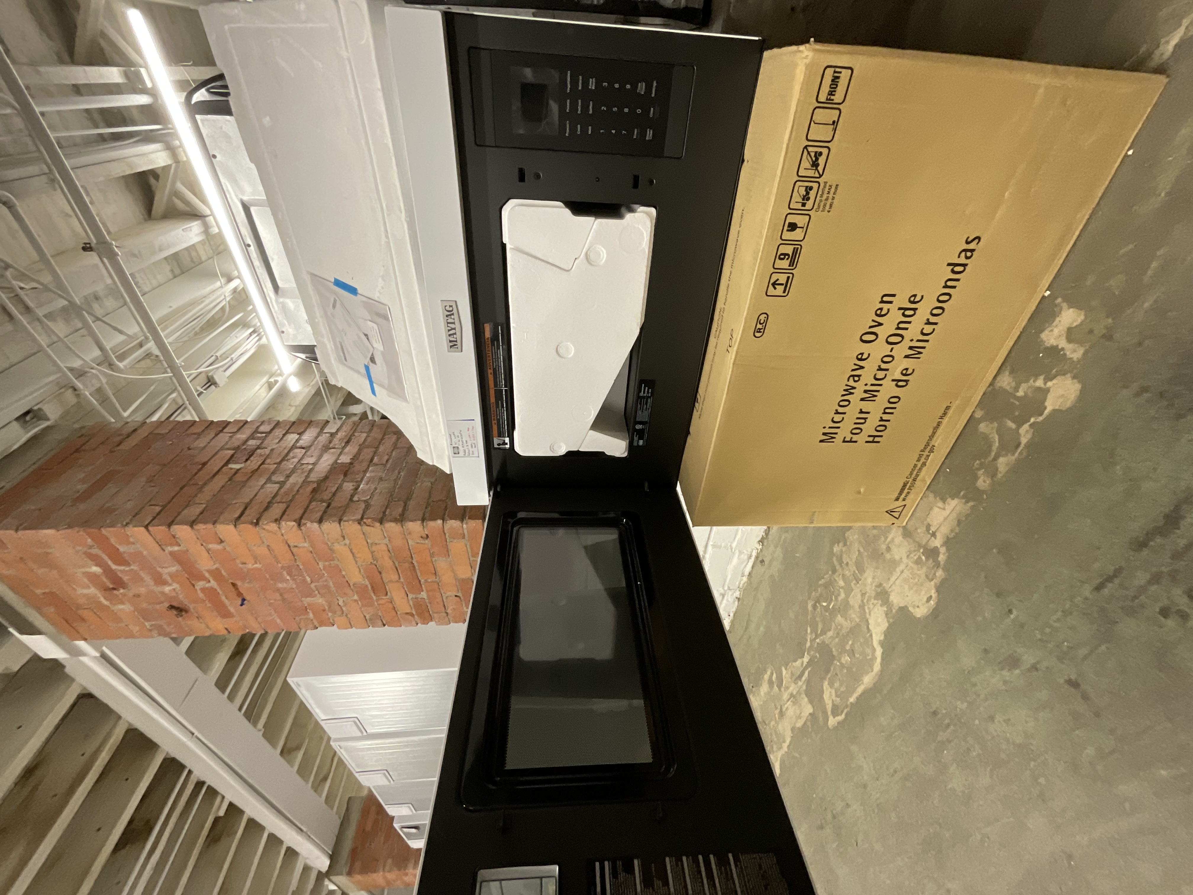 Maytag Flush Built in Design 1.1-cu ft 30-in Over-the-Range Microwave with Sensor Cooking 202507101