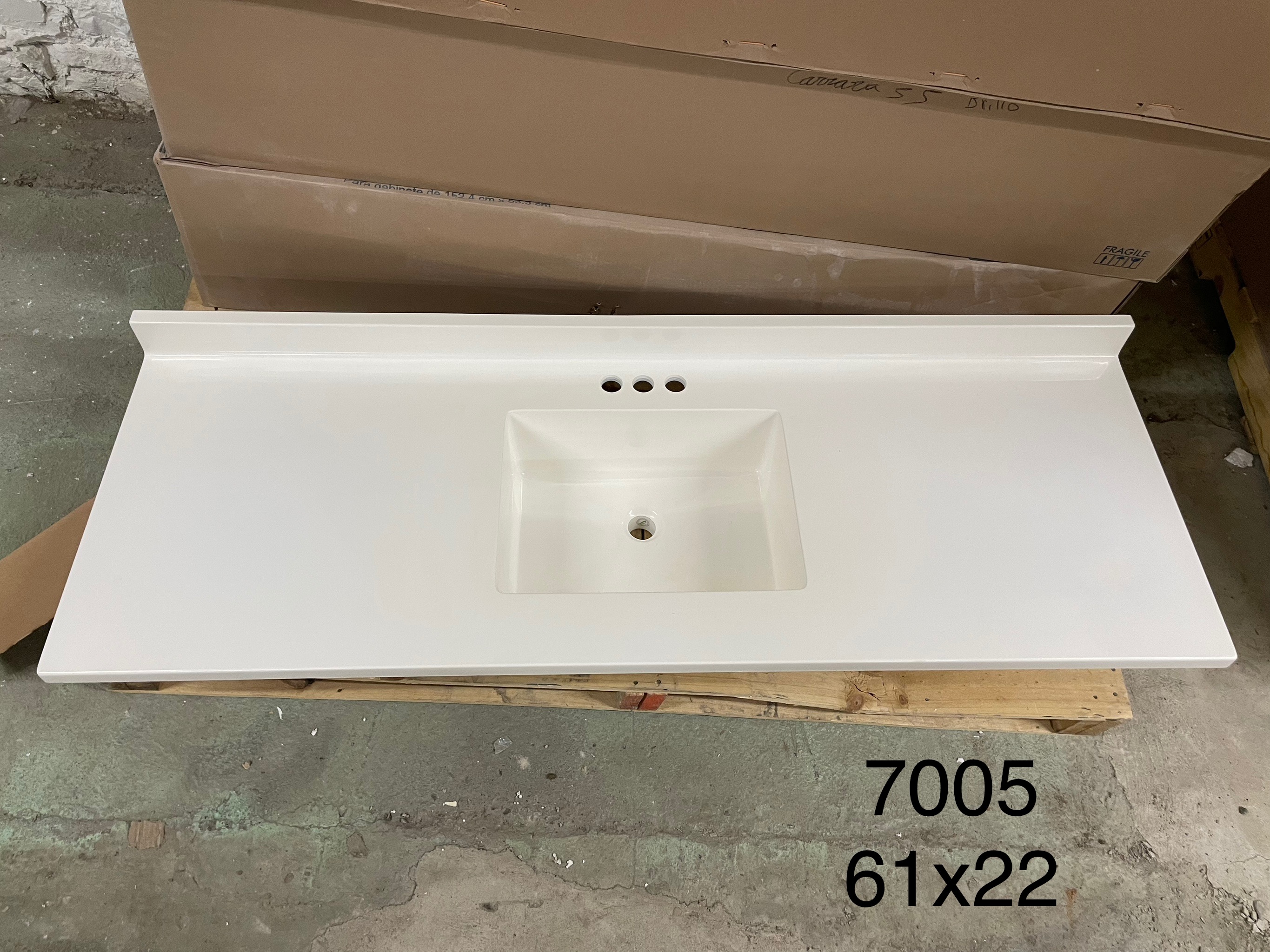 Vanity top 61x22 7005