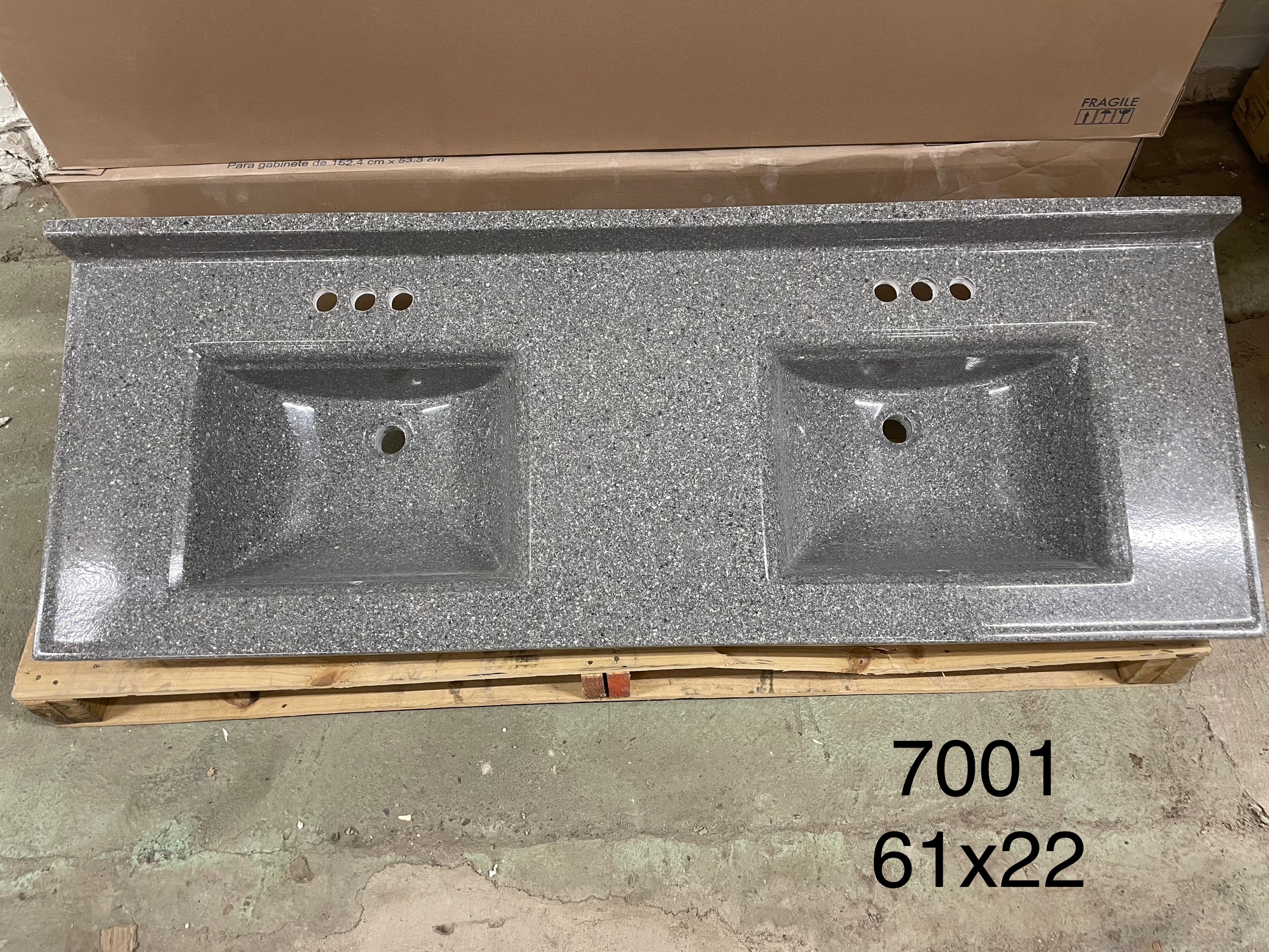 Vanity top 61x22 7001