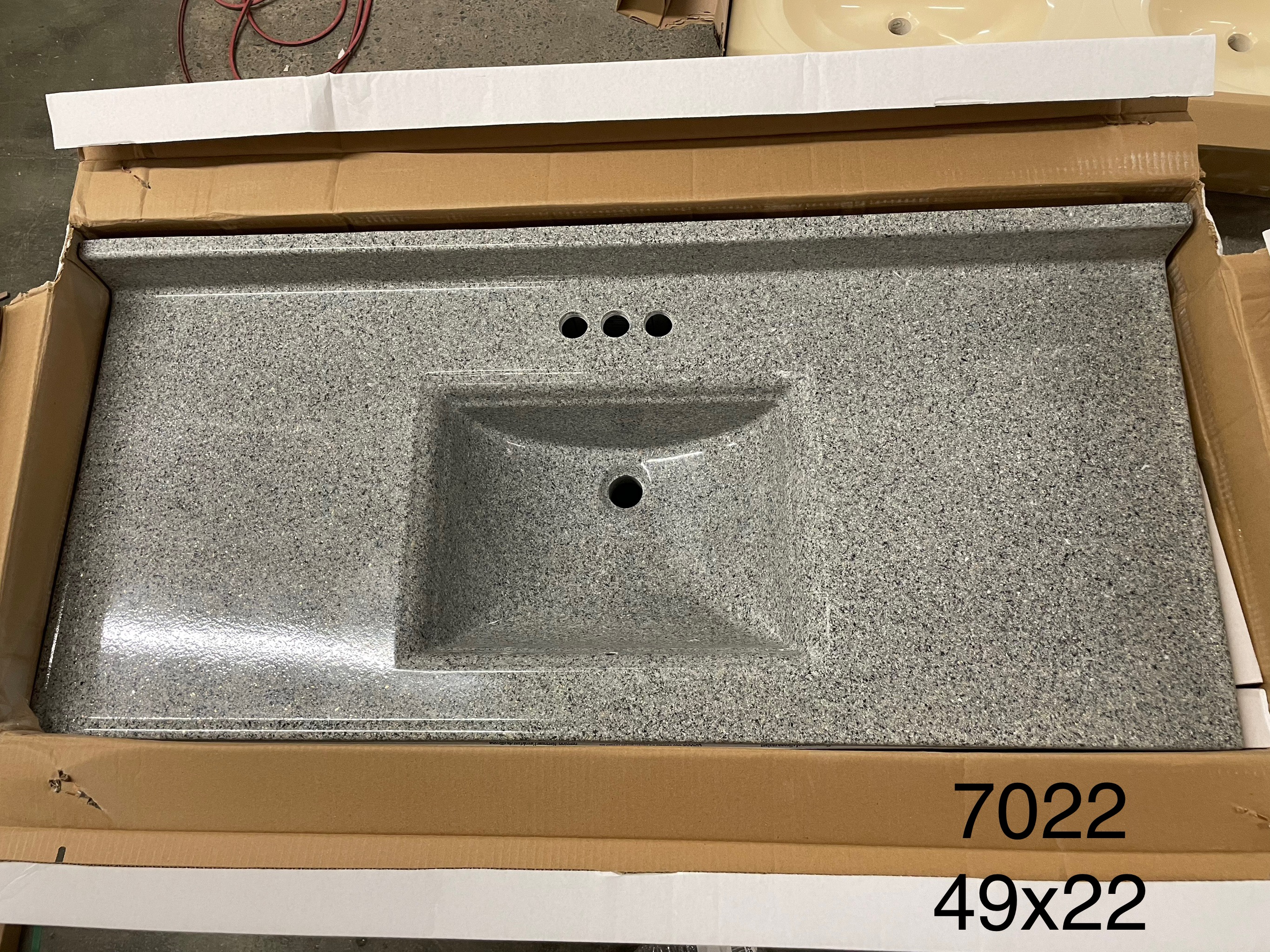Vanity top 49x22 7022