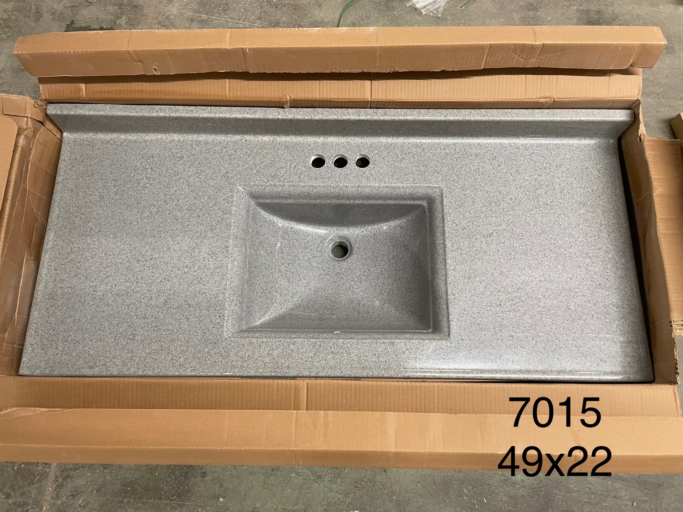 Vanity top 49x22 7015